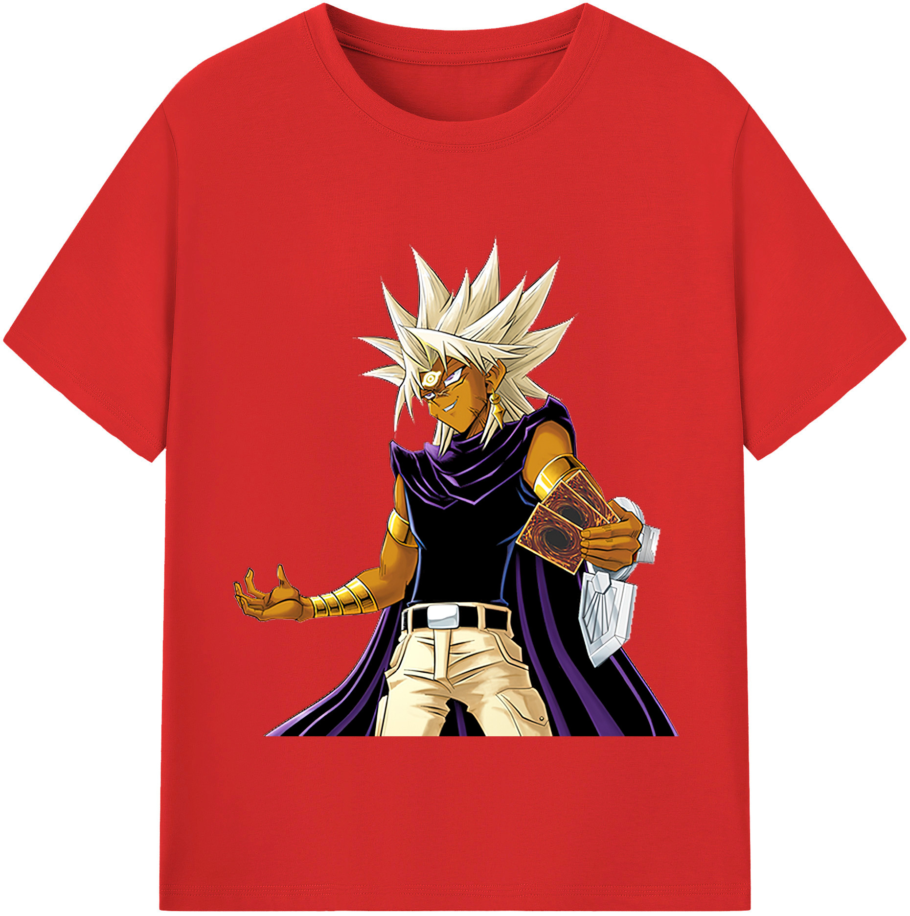 （画像用） 遊☆戯☆王 Yu-Gi-Oh! レディースカジュアルプリントTシャツ（綿100％）