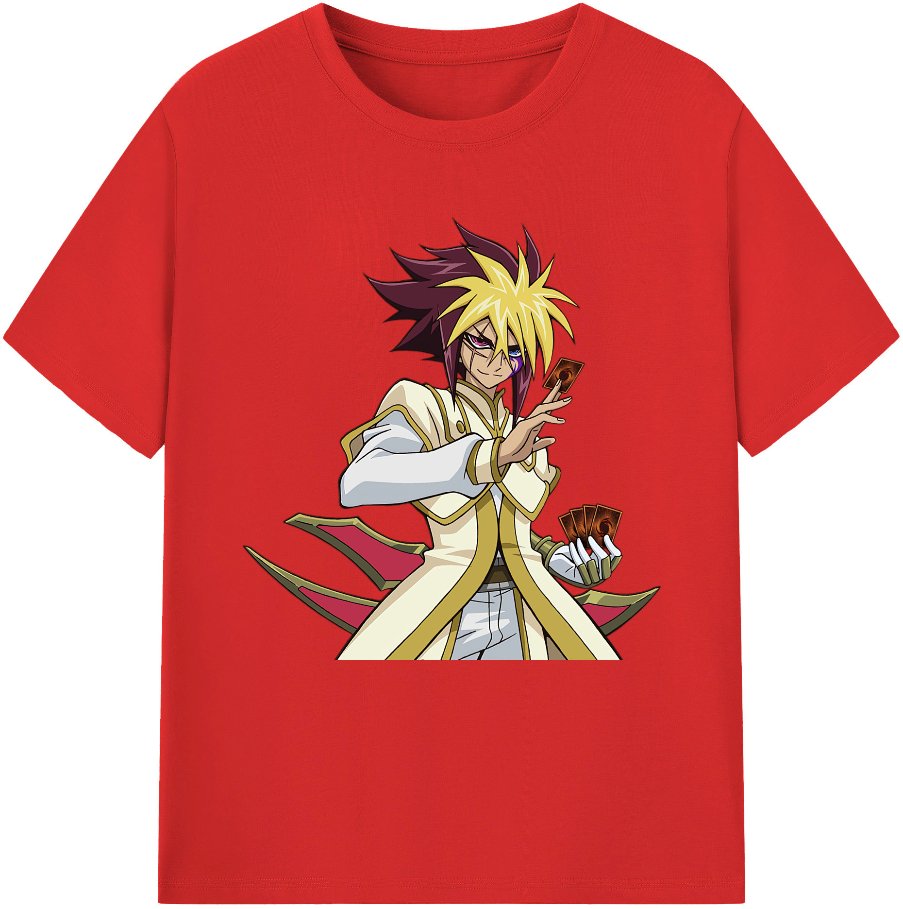（画像用） 遊☆戯☆王 Yu-Gi-Oh! レディースカジュアルプリントTシャツ（綿100％）