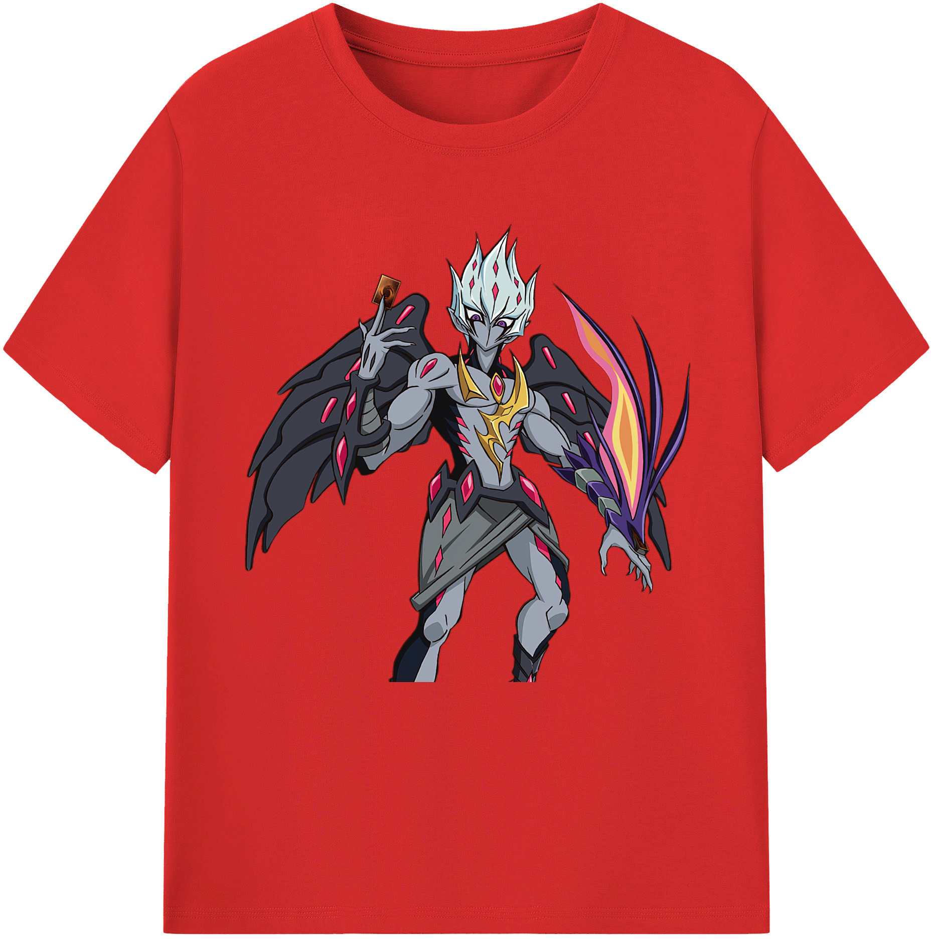 （画像用） 遊☆戯☆王 Yu-Gi-Oh! レディースカジュアルプリントTシャツ（綿100％）