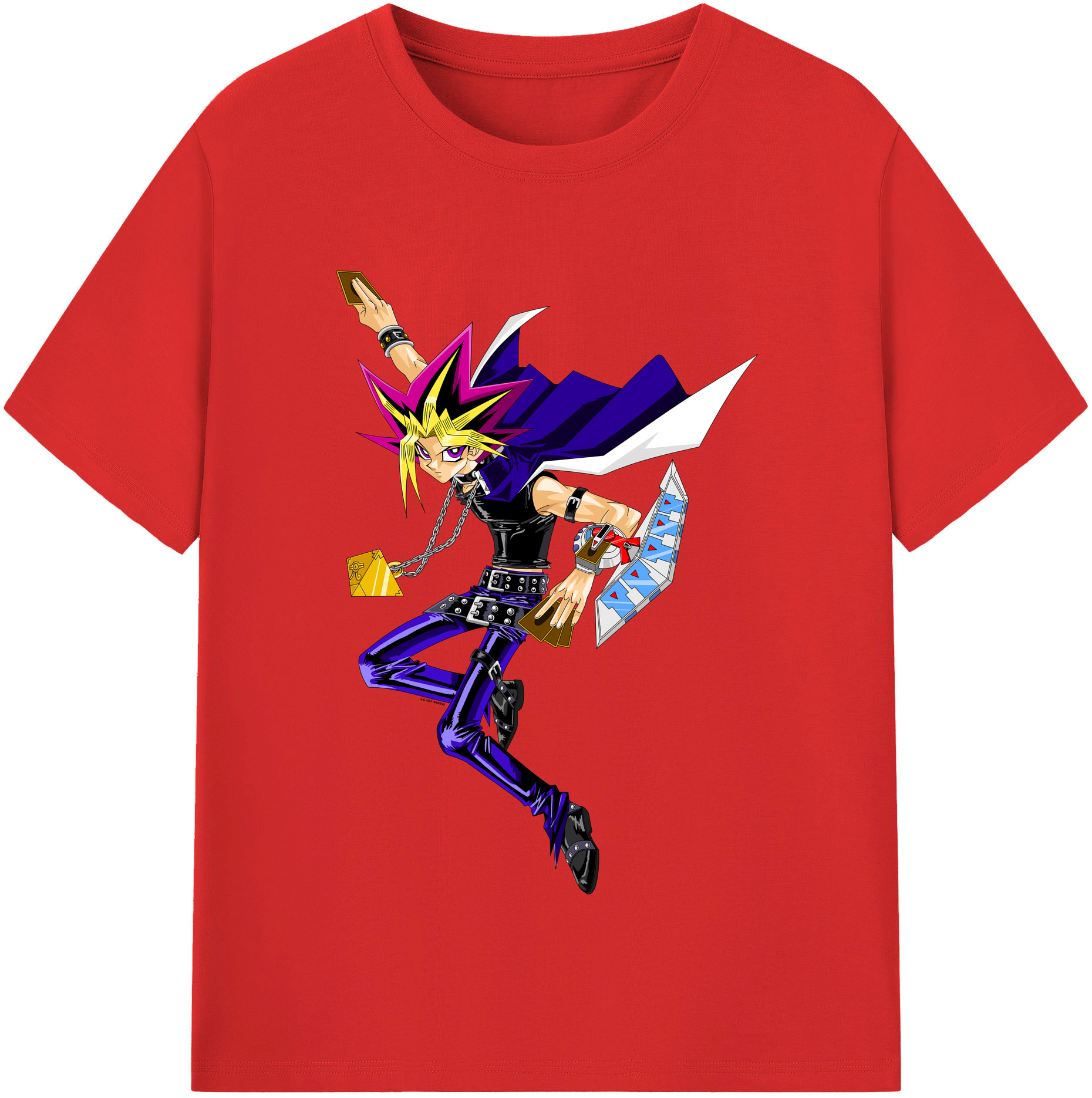 （画像用） 遊☆戯☆王 Yu-Gi-Oh! レディースカジュアルプリントTシャツ（綿100％）
