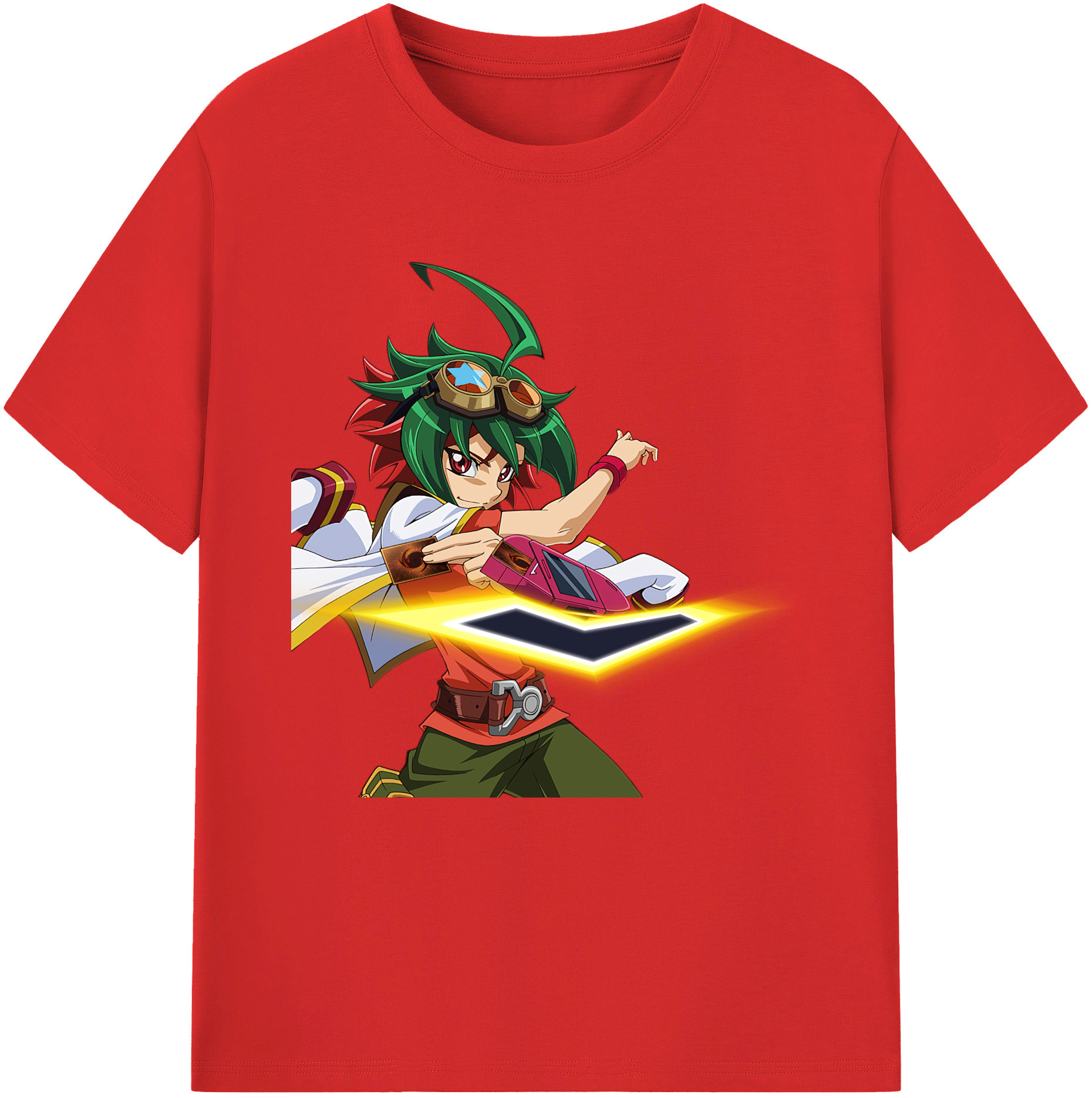 （画像用） 遊☆戯☆王 Yu-Gi-Oh! レディースカジュアルプリントTシャツ（綿100％）