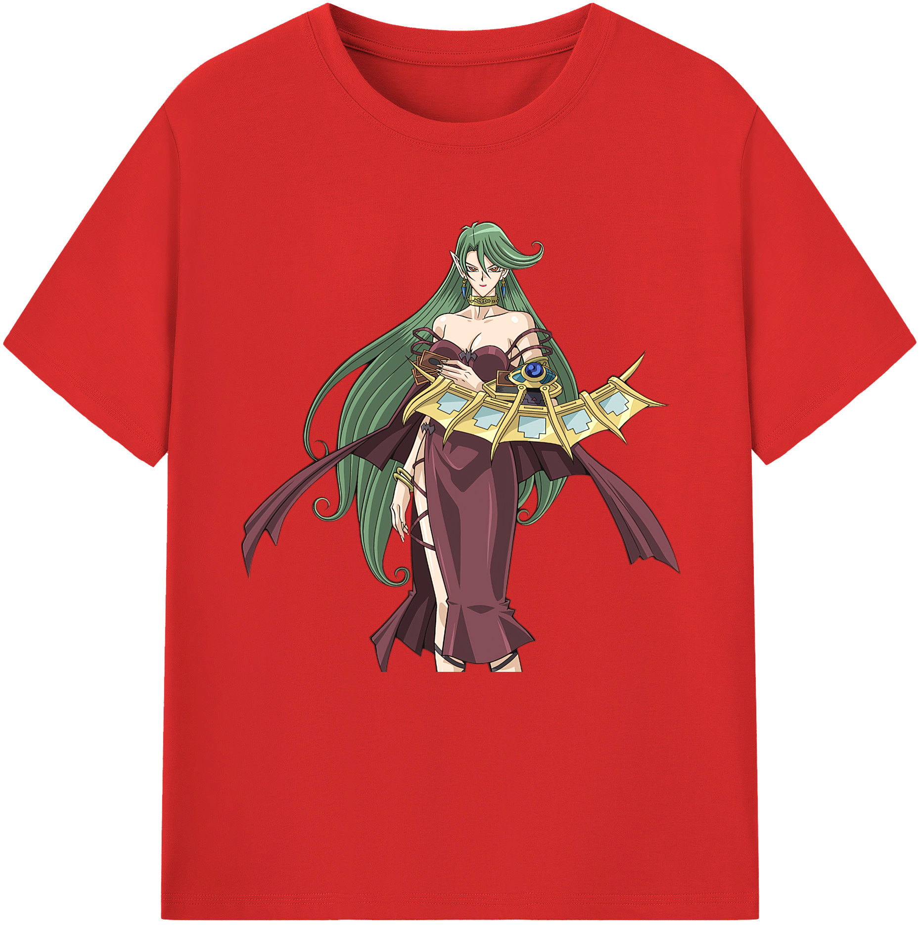 （画像用） 遊☆戯☆王 Yu-Gi-Oh! レディースカジュアルプリントTシャツ（綿100％）