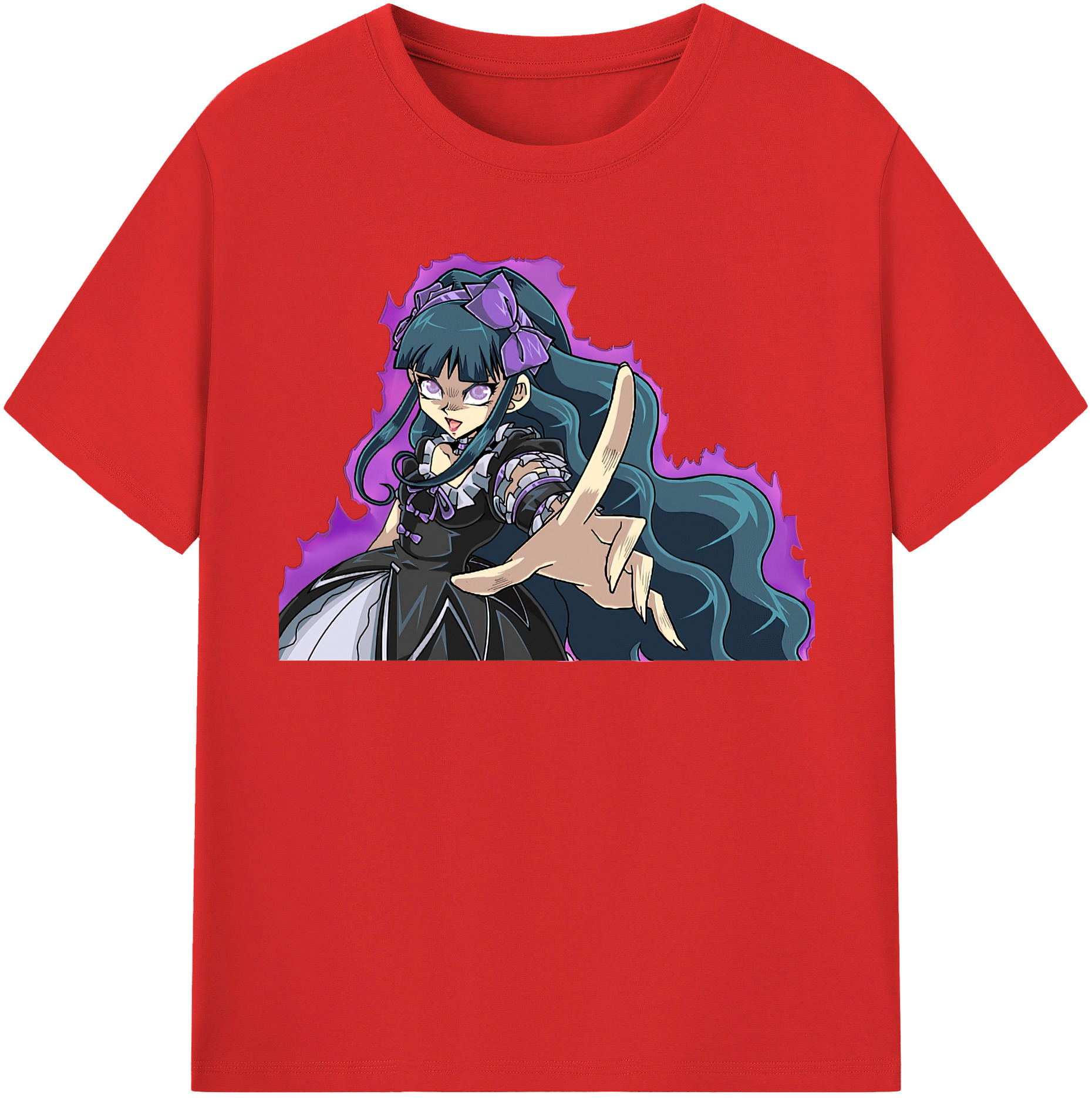（画像用） 遊☆戯☆王 Yu-Gi-Oh! レディースカジュアルプリントTシャツ（綿100％）
