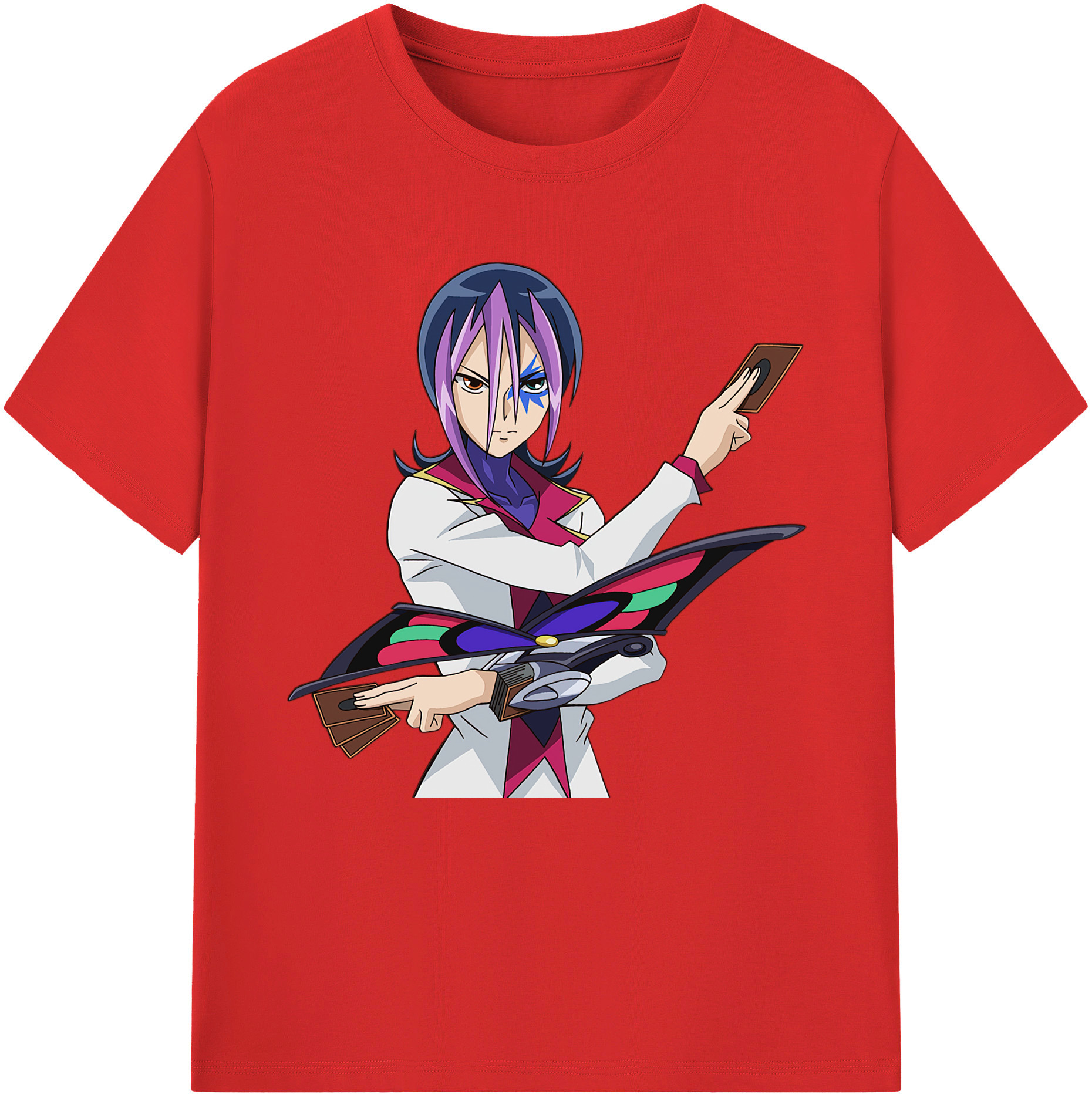 （画像用） 遊☆戯☆王 Yu-Gi-Oh! レディースカジュアルプリントTシャツ（綿100％）