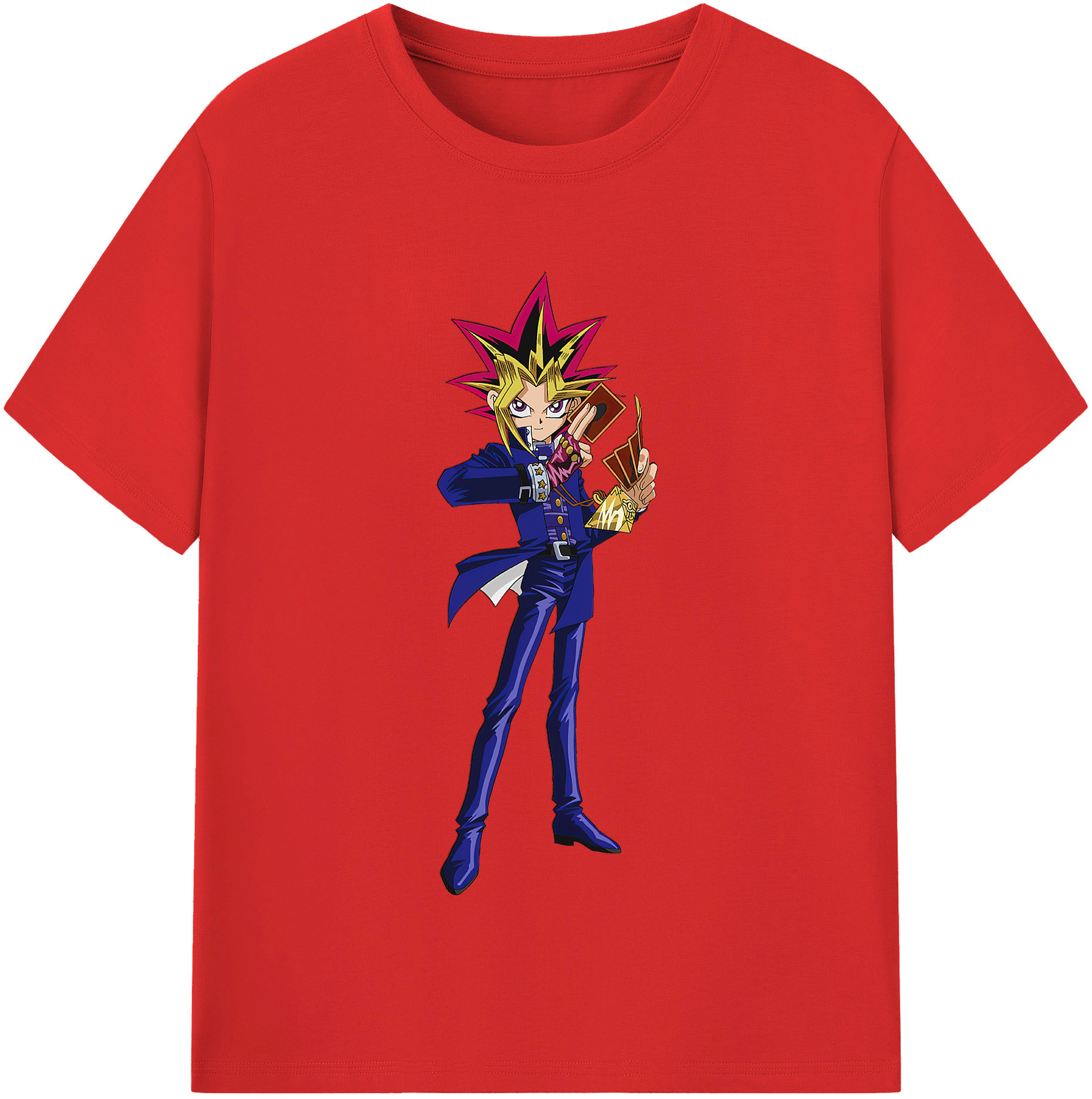 （画像用） 遊☆戯☆王 Yu-Gi-Oh! レディースカジュアルプリントTシャツ（綿100％）