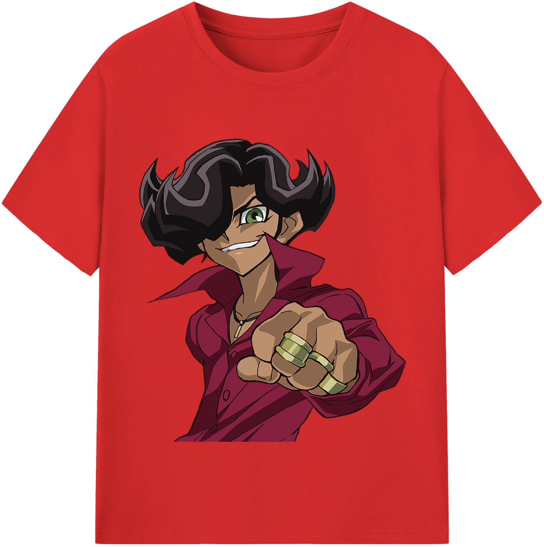 （画像用） 遊☆戯☆王 Yu-Gi-Oh! レディースカジュアルプリントTシャツ（綿100％）