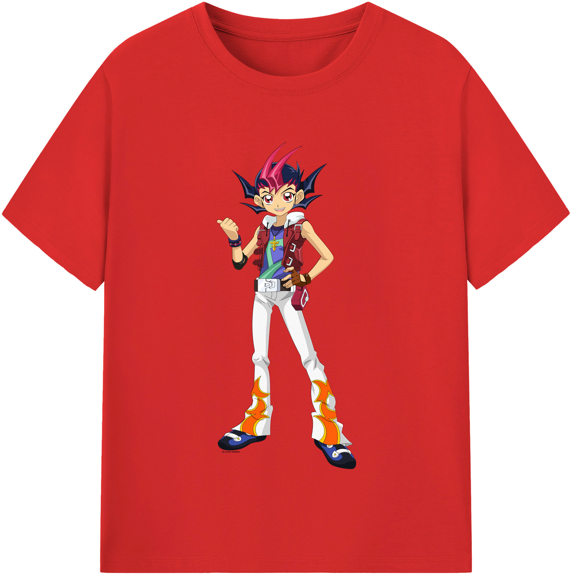 （画像用） 遊☆戯☆王 Yu-Gi-Oh! レディースカジュアルプリントTシャツ（綿100％）