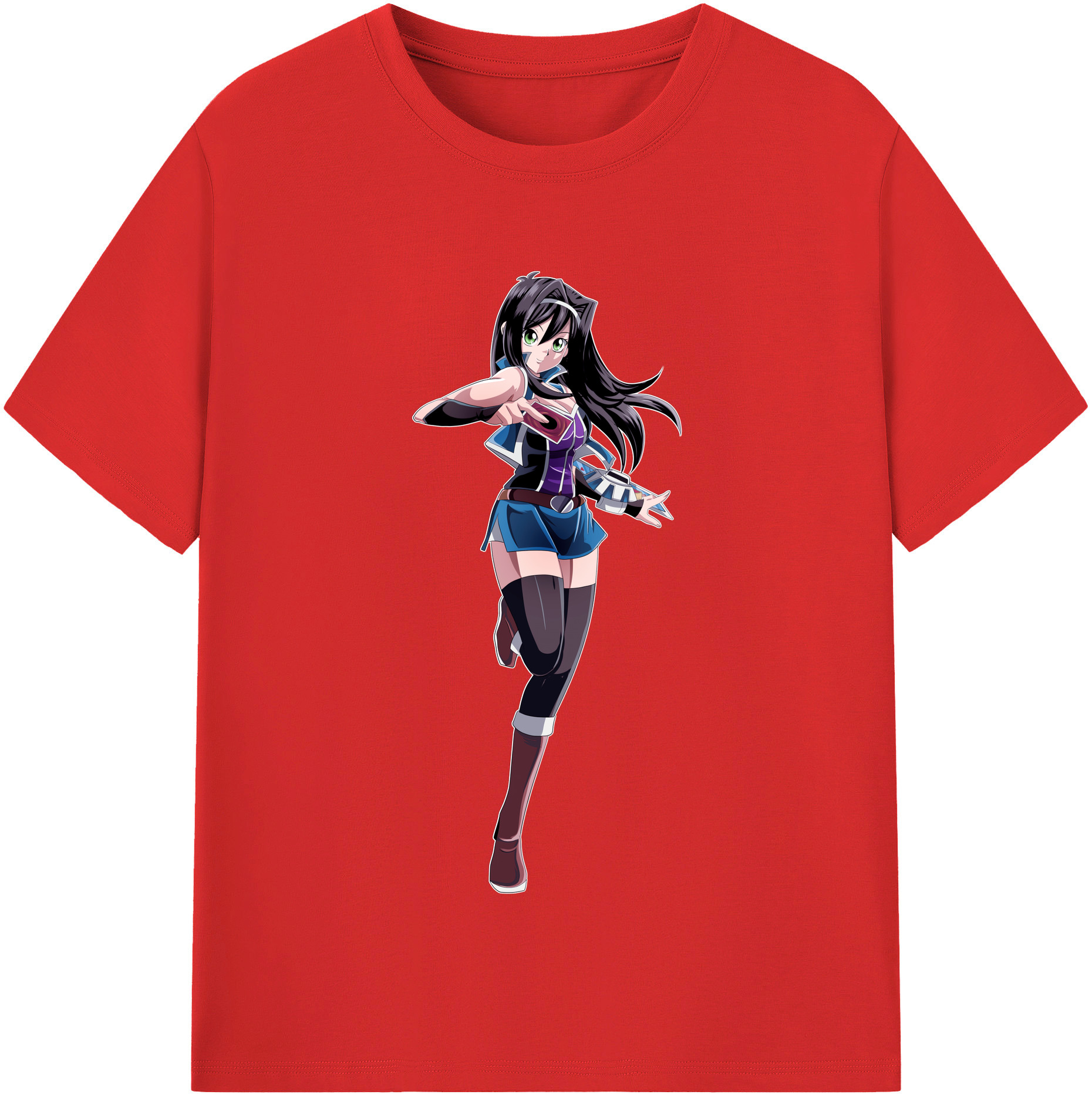 （画像用） 遊☆戯☆王 Yu-Gi-Oh! レディースカジュアルプリントTシャツ（綿100％）