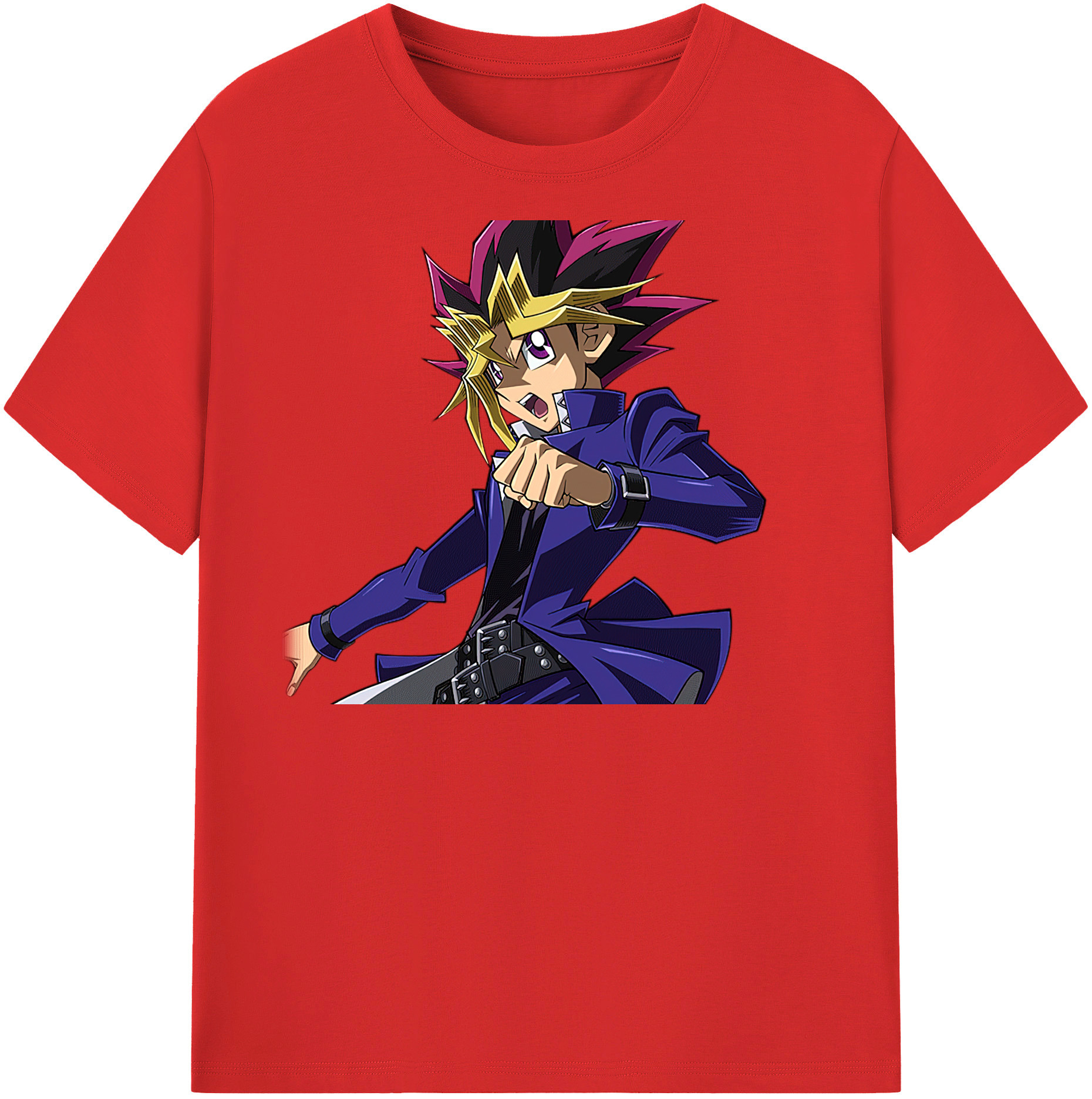 （画像用） 遊☆戯☆王 Yu-Gi-Oh! レディースカジュアルプリントTシャツ（綿100％）
