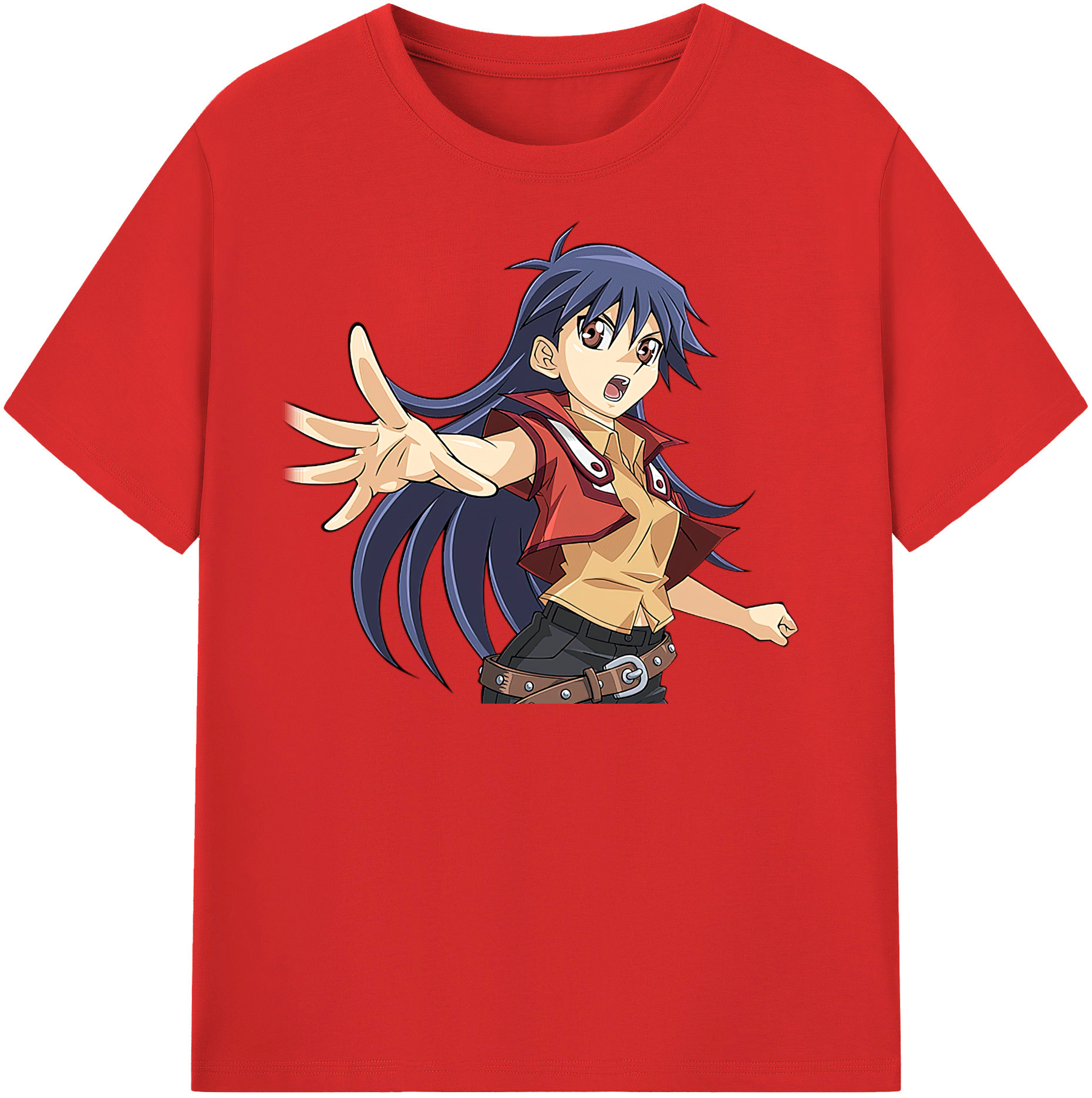 （画像用） 遊☆戯☆王 Yu-Gi-Oh! レディースカジュアルプリントTシャツ（綿100％）