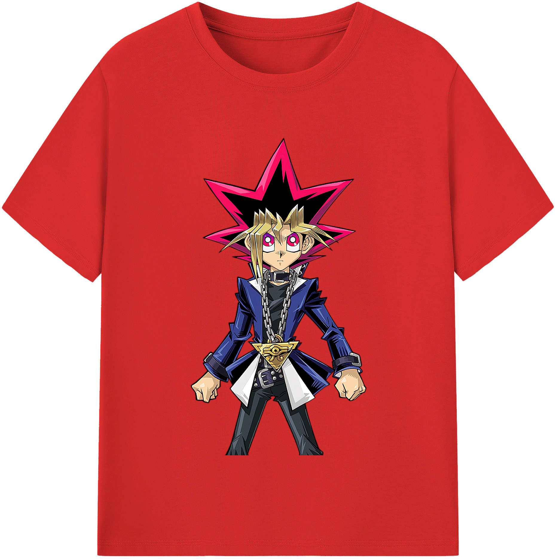 （画像用） 遊☆戯☆王 Yu-Gi-Oh! レディースカジュアルプリントTシャツ（綿100％）