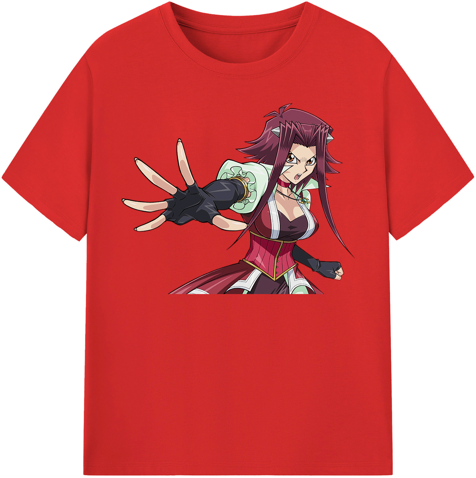 （画像用） 遊☆戯☆王 Yu-Gi-Oh! レディースカジュアルプリントTシャツ（綿100％）