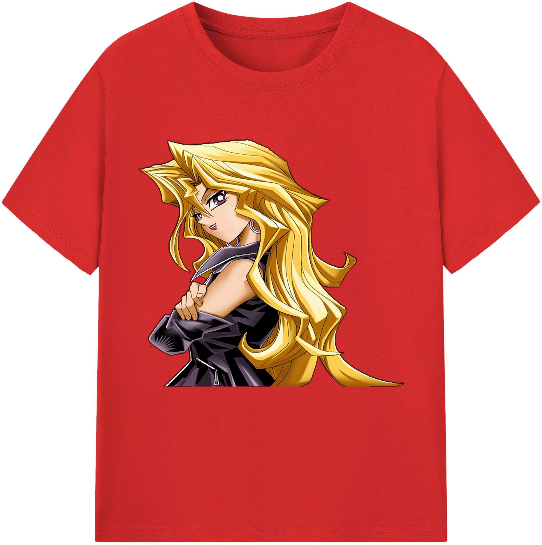 （画像用） 遊☆戯☆王 Yu-Gi-Oh! レディースカジュアルプリントTシャツ（綿100％）