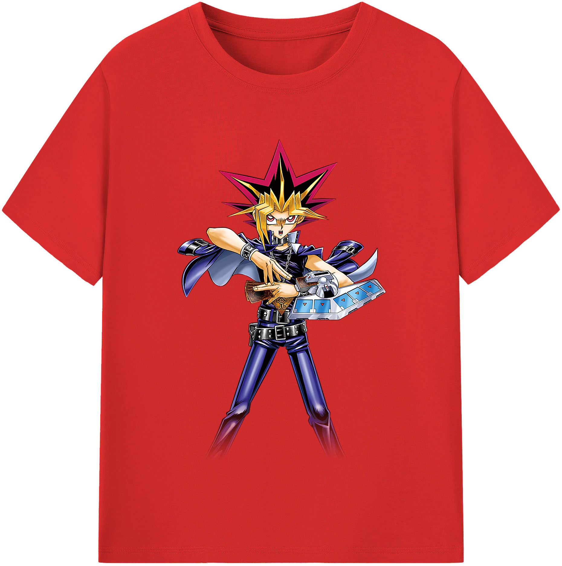 （画像用） 遊☆戯☆王 Yu-Gi-Oh! レディースカジュアルプリントTシャツ（綿100％）