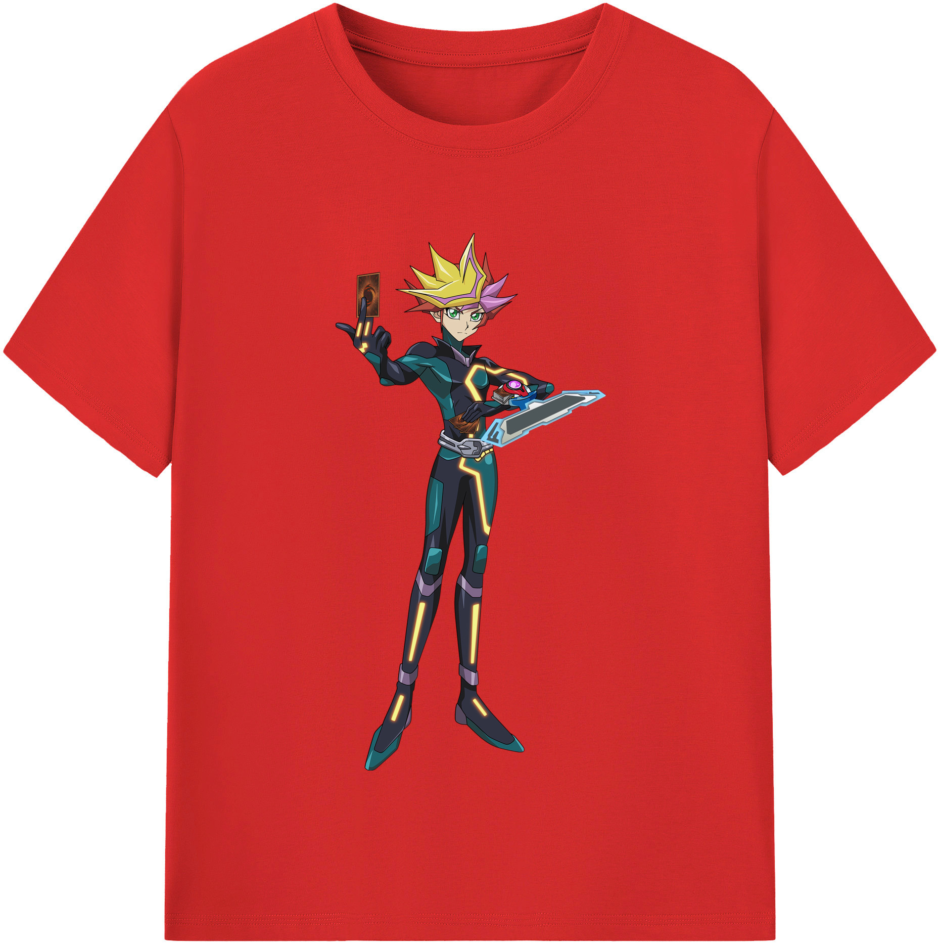 （画像用） 遊☆戯☆王 Yu-Gi-Oh! レディースカジュアルプリントTシャツ（綿100％）