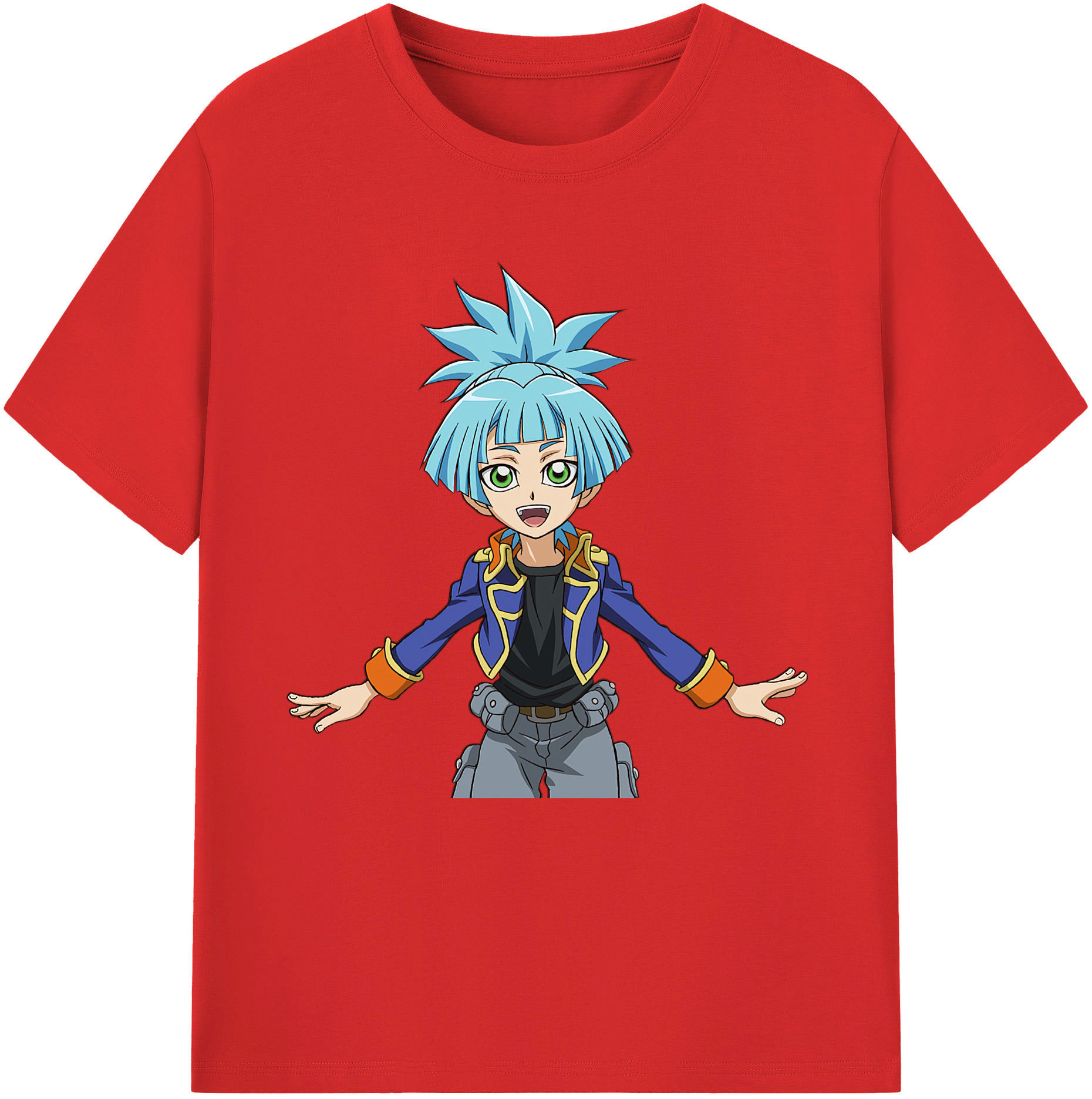 （画像用） 遊☆戯☆王 Yu-Gi-Oh! レディースカジュアルプリントTシャツ（綿100％）