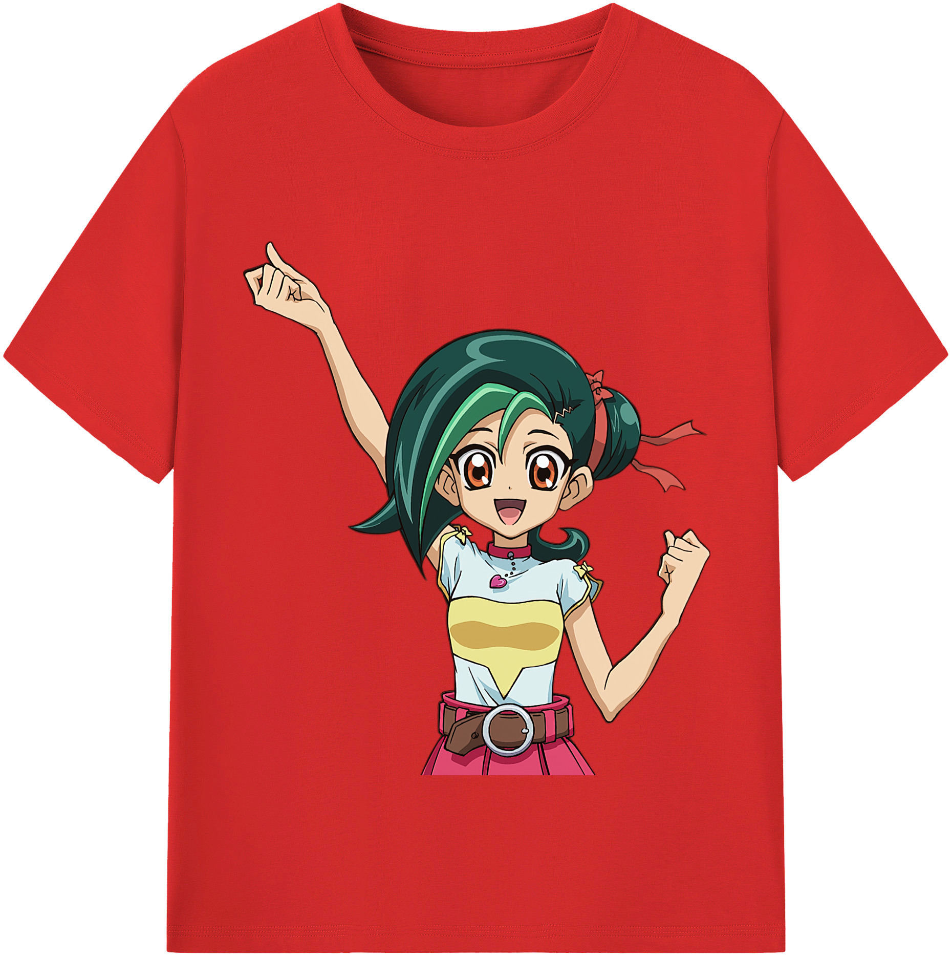 （画像用） 遊☆戯☆王 Yu-Gi-Oh! レディースカジュアルプリントTシャツ（綿100％）