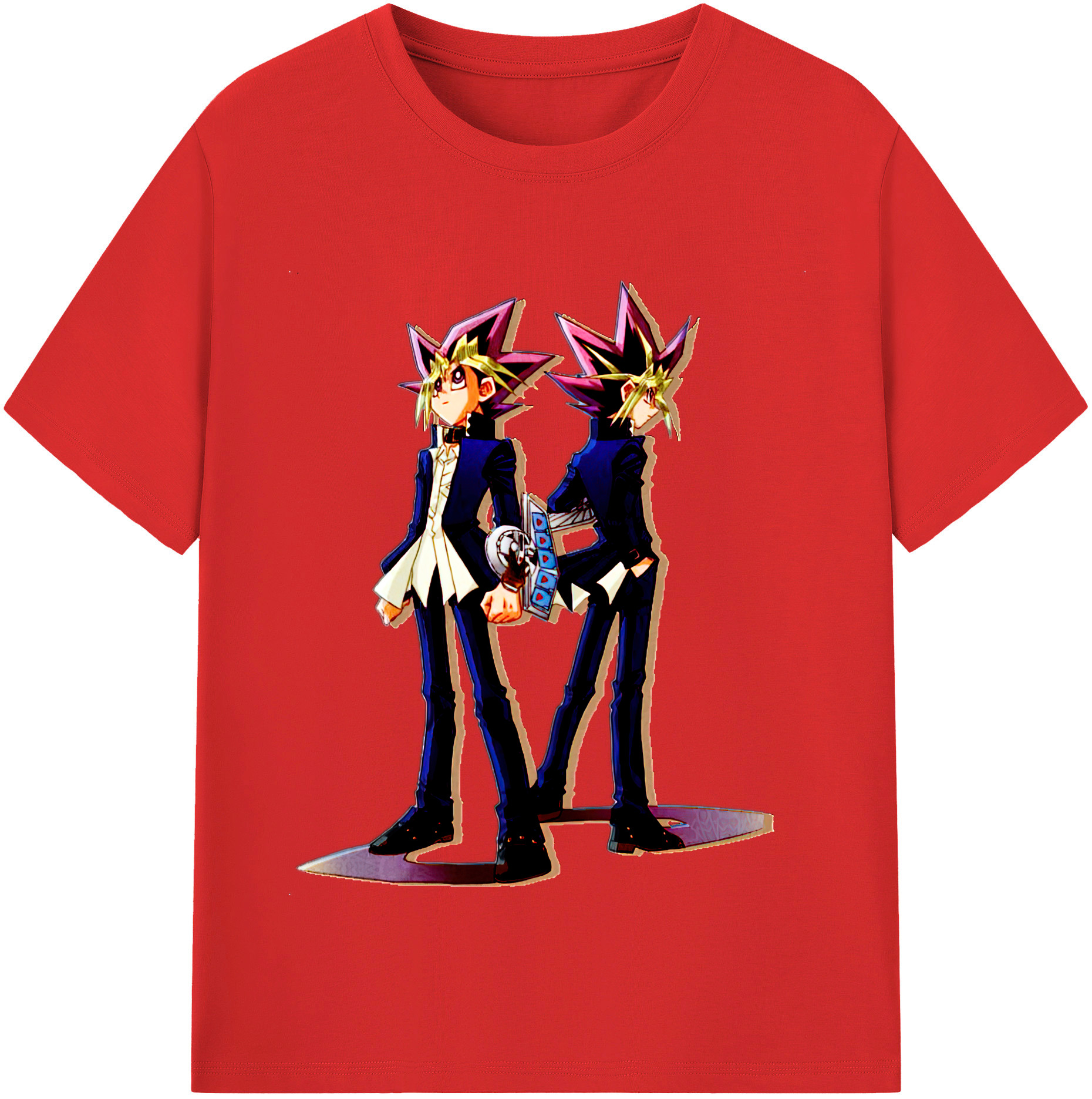 （画像用） 遊☆戯☆王 Yu-Gi-Oh! レディースカジュアルプリントTシャツ（綿100％）