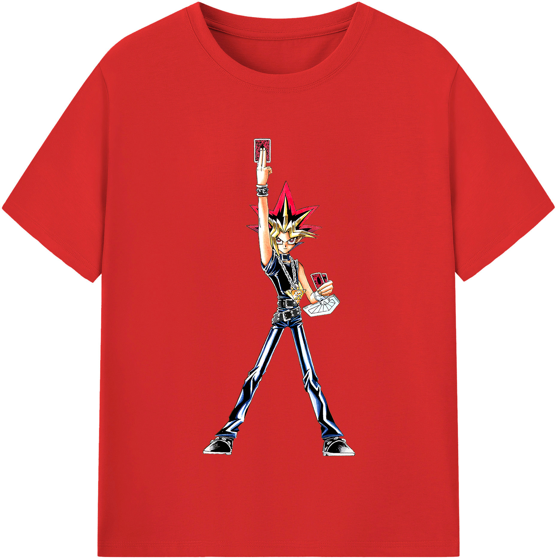 （画像用） 遊☆戯☆王 Yu-Gi-Oh! レディースカジュアルプリントTシャツ（綿100％）