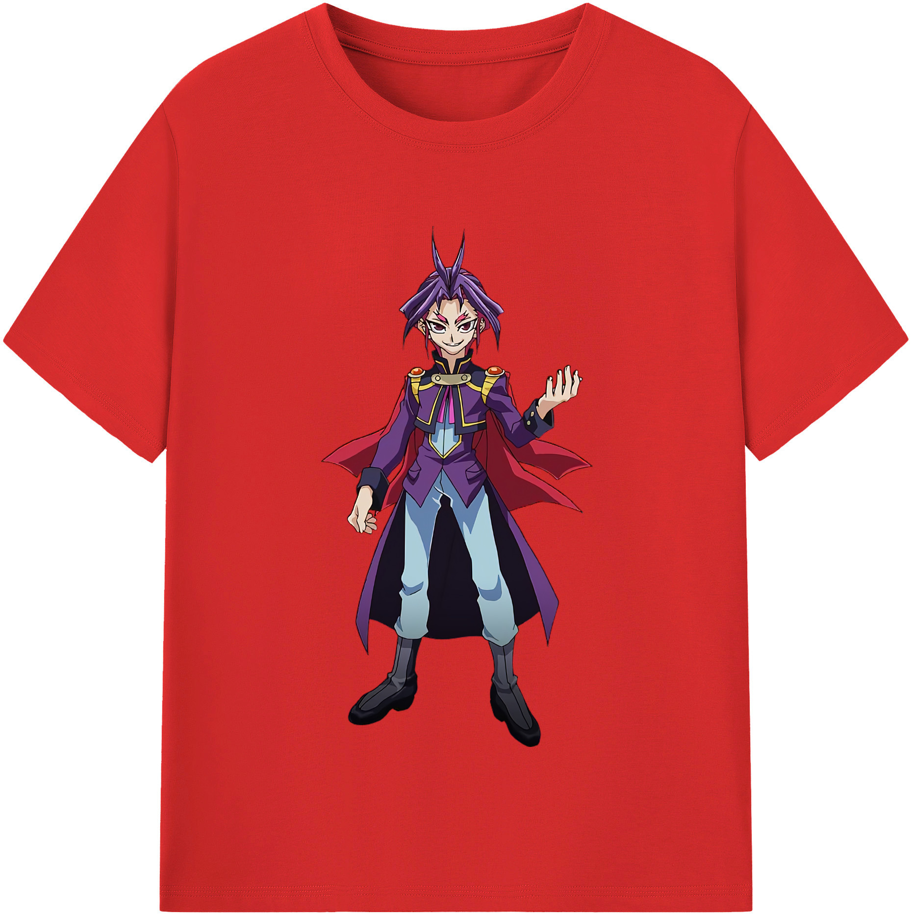（画像用） 遊☆戯☆王 Yu-Gi-Oh! レディースカジュアルプリントTシャツ（綿100％）