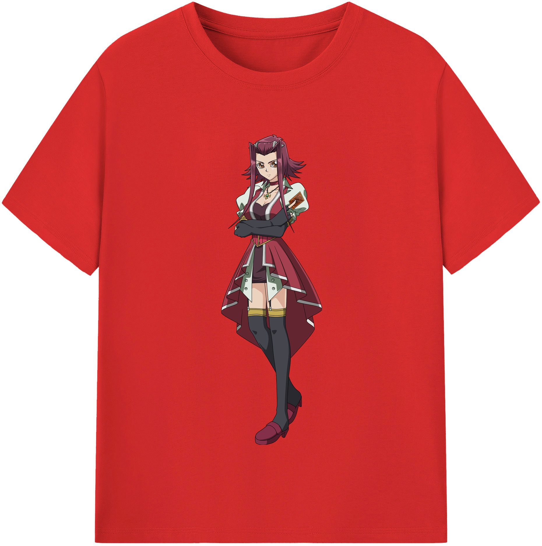 （画像用） 遊☆戯☆王 Yu-Gi-Oh! レディースカジュアルプリントTシャツ（綿100％）