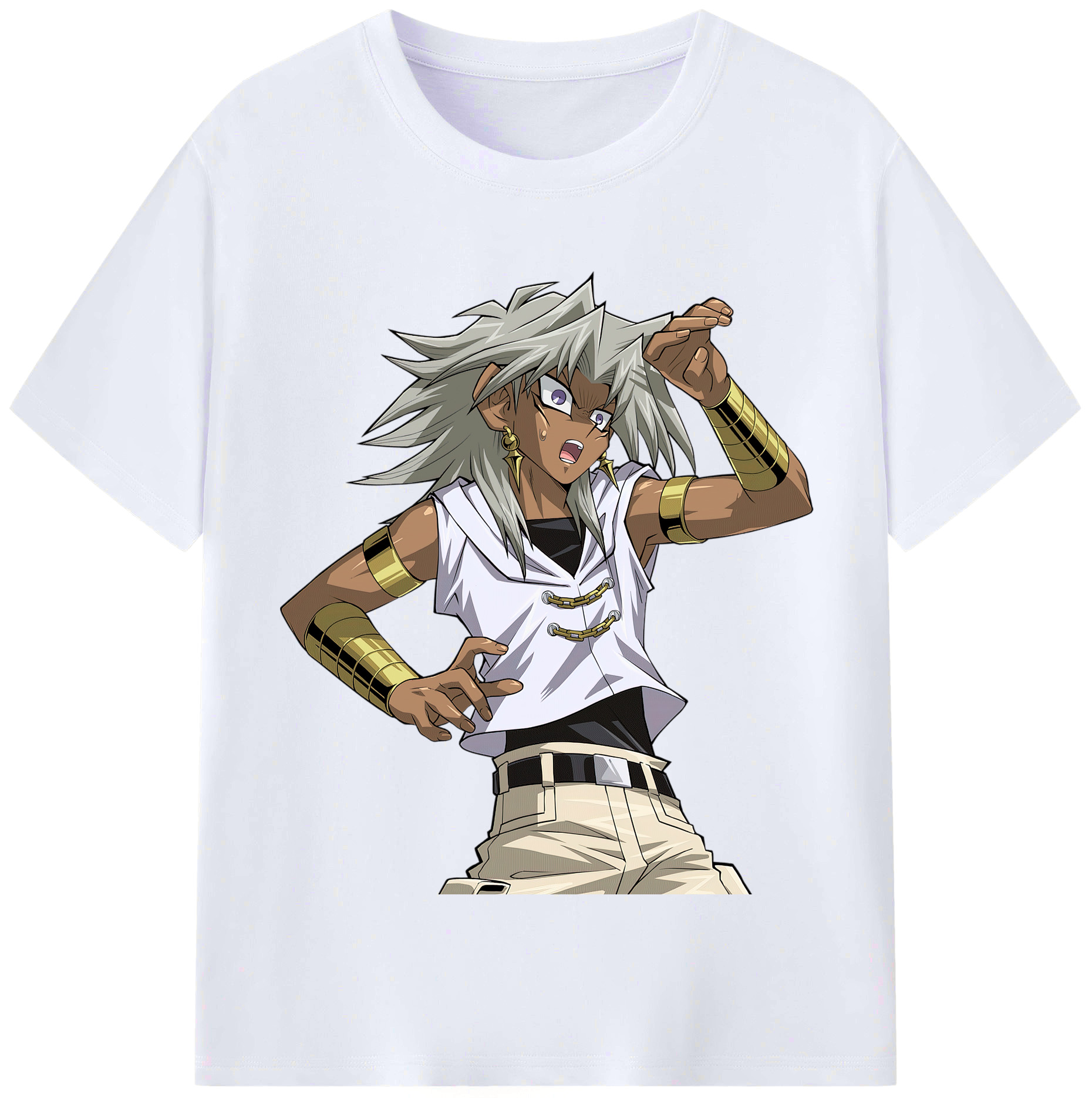 （画像用） 遊☆戯☆王 Yu-Gi-Oh! レディースカジュアルプリントTシャツ（綿100％）