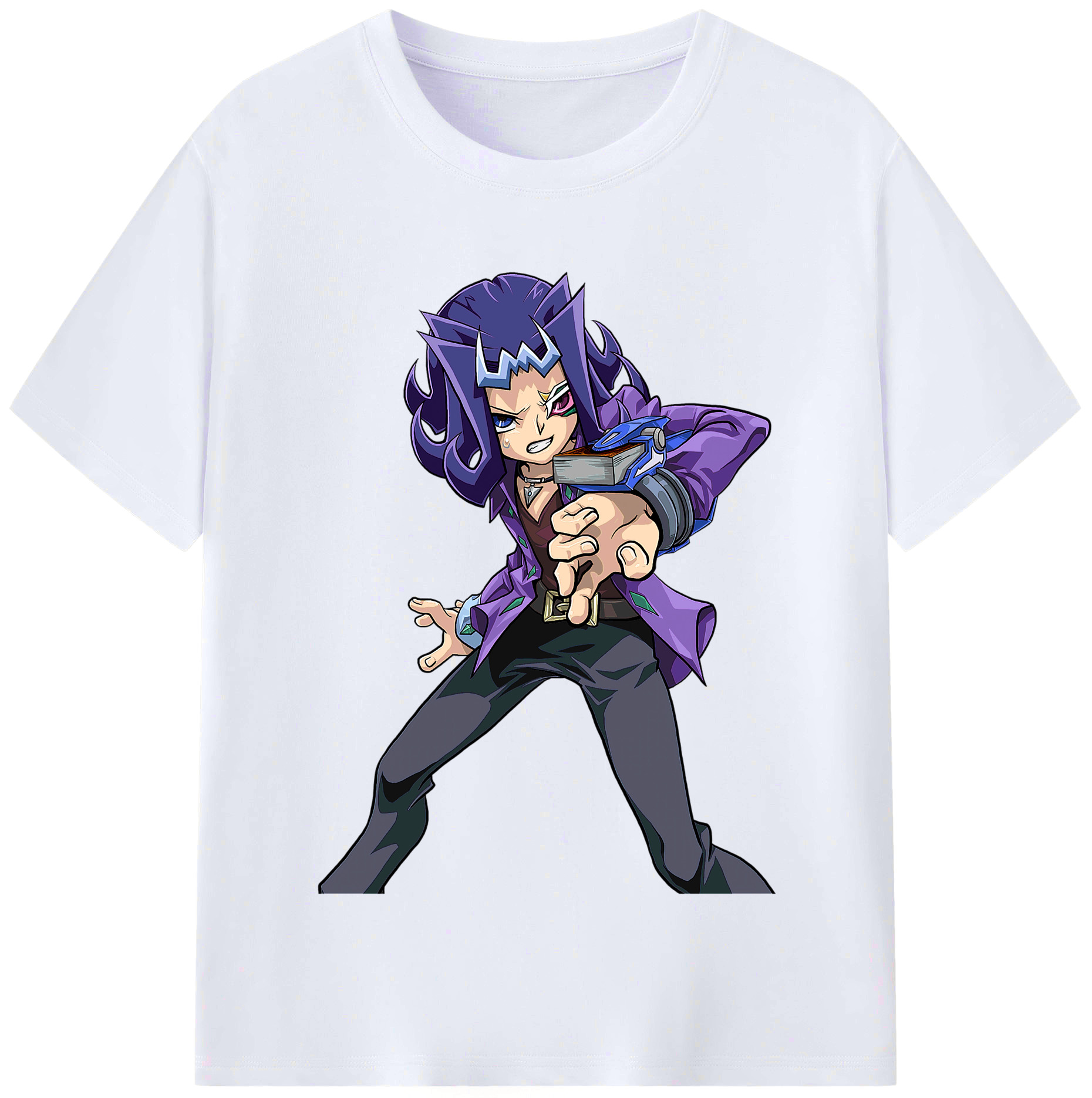 （画像用） 遊☆戯☆王 Yu-Gi-Oh! レディースカジュアルプリントTシャツ（綿100％）