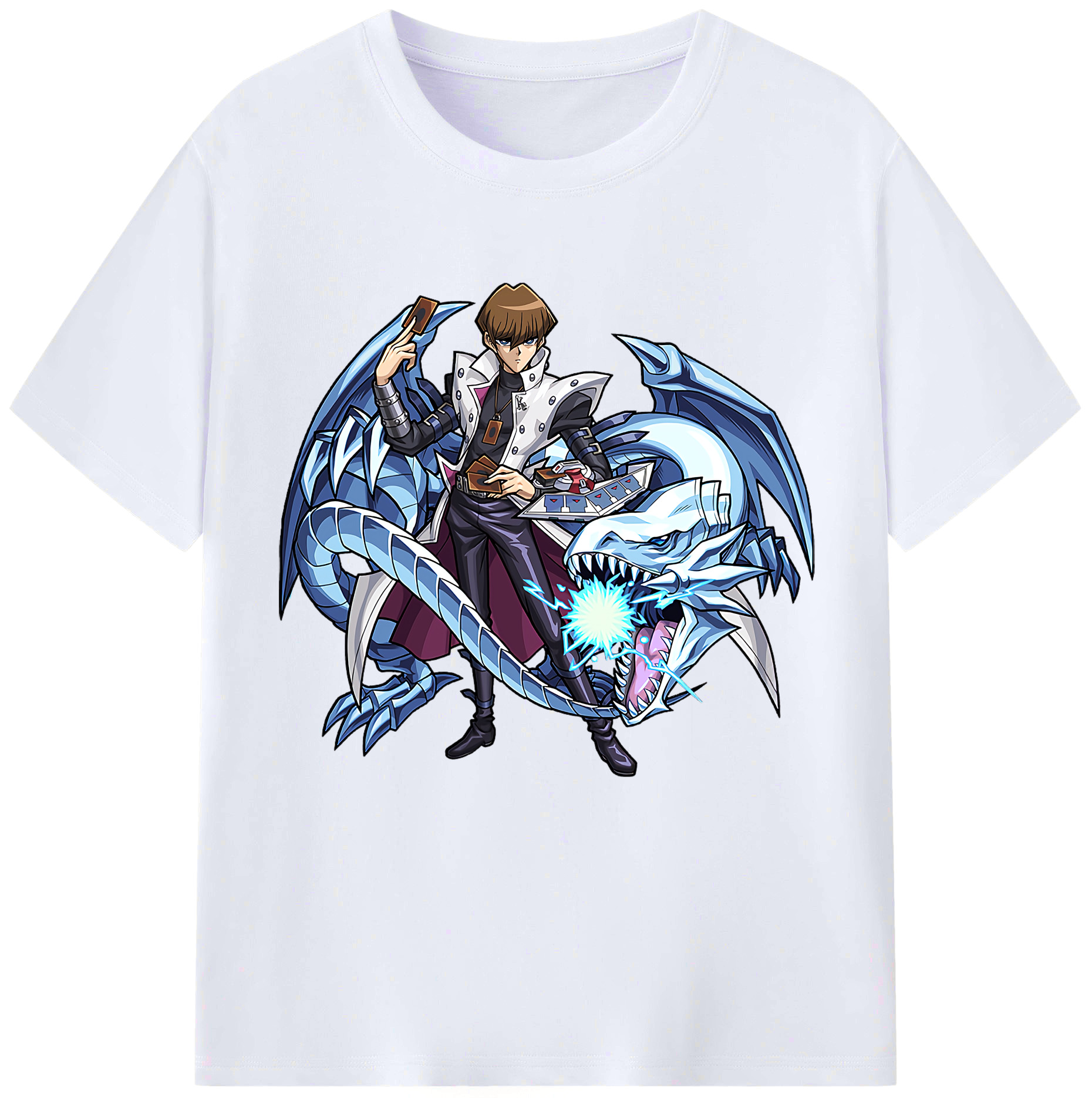 （画像用） 遊☆戯☆王 Yu-Gi-Oh! レディースカジュアルプリントTシャツ（綿100％）