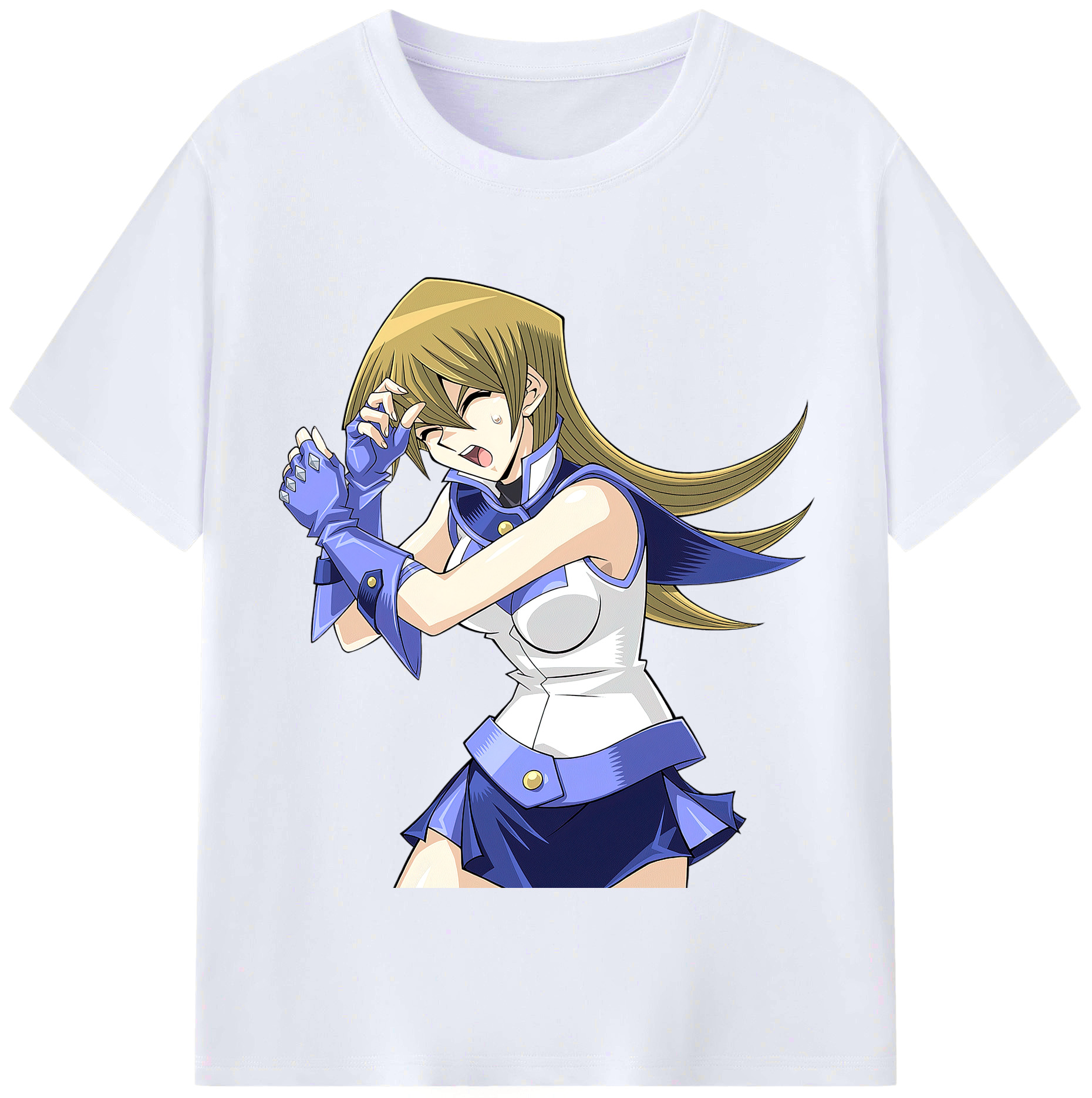 （画像用） 遊☆戯☆王 Yu-Gi-Oh! レディースカジュアルプリントTシャツ（綿100％）