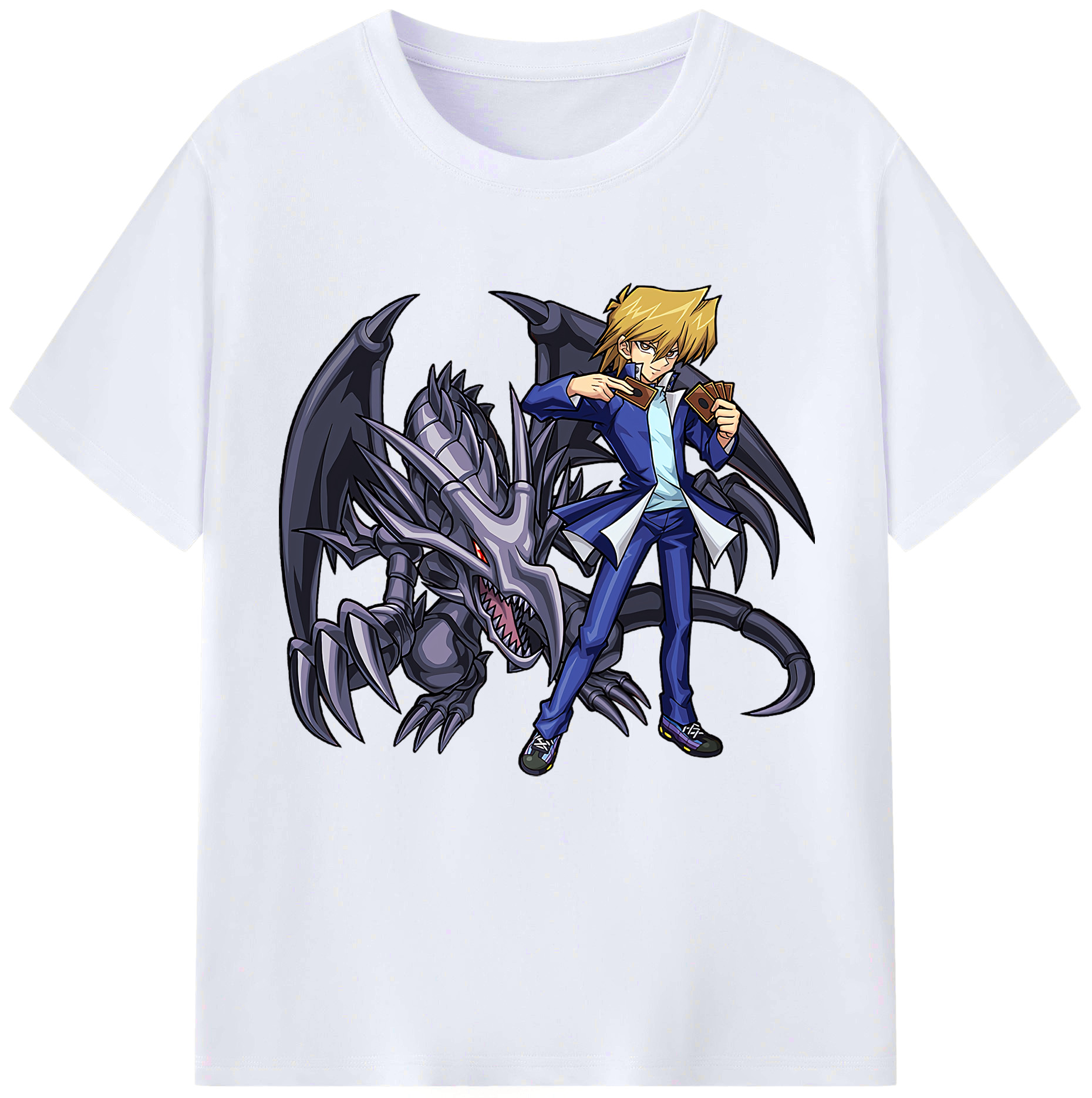 （画像用） 遊☆戯☆王 Yu-Gi-Oh! レディースカジュアルプリントTシャツ（綿100％）