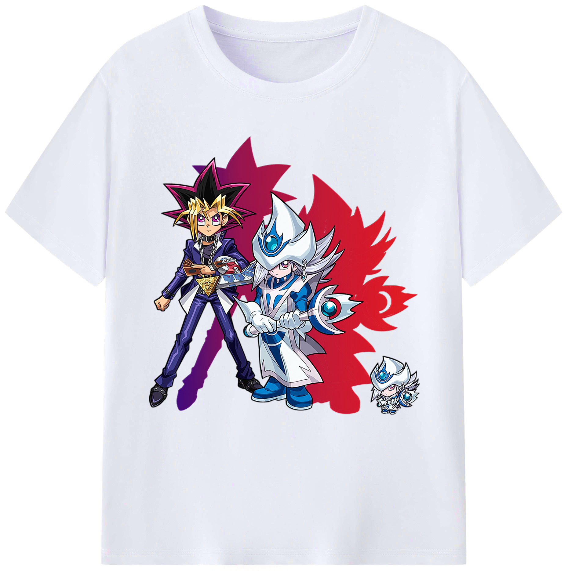 （画像用） 遊☆戯☆王 Yu-Gi-Oh! レディースカジュアルプリントTシャツ（綿100％）