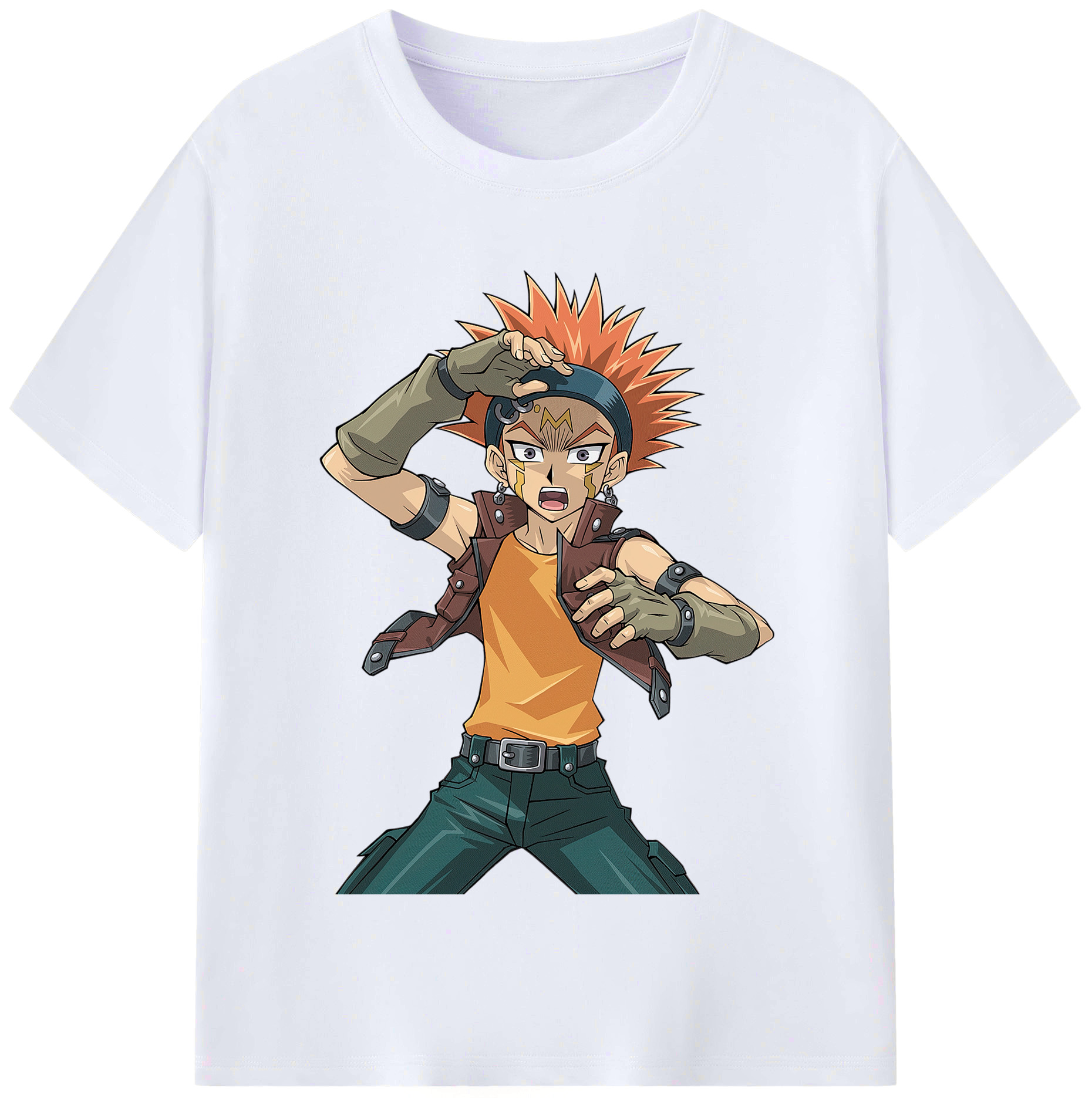 （画像用） 遊☆戯☆王 Yu-Gi-Oh! レディースカジュアルプリントTシャツ（綿100％）
