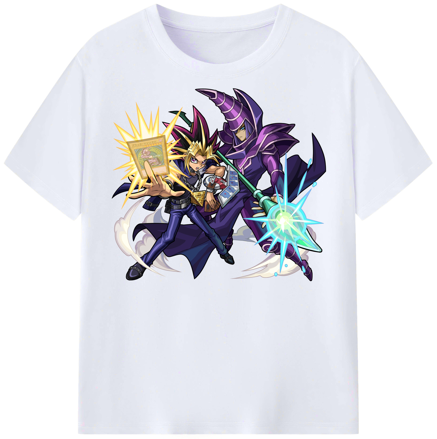 （画像用） 遊☆戯☆王 Yu-Gi-Oh! レディースカジュアルプリントTシャツ（綿100％）
