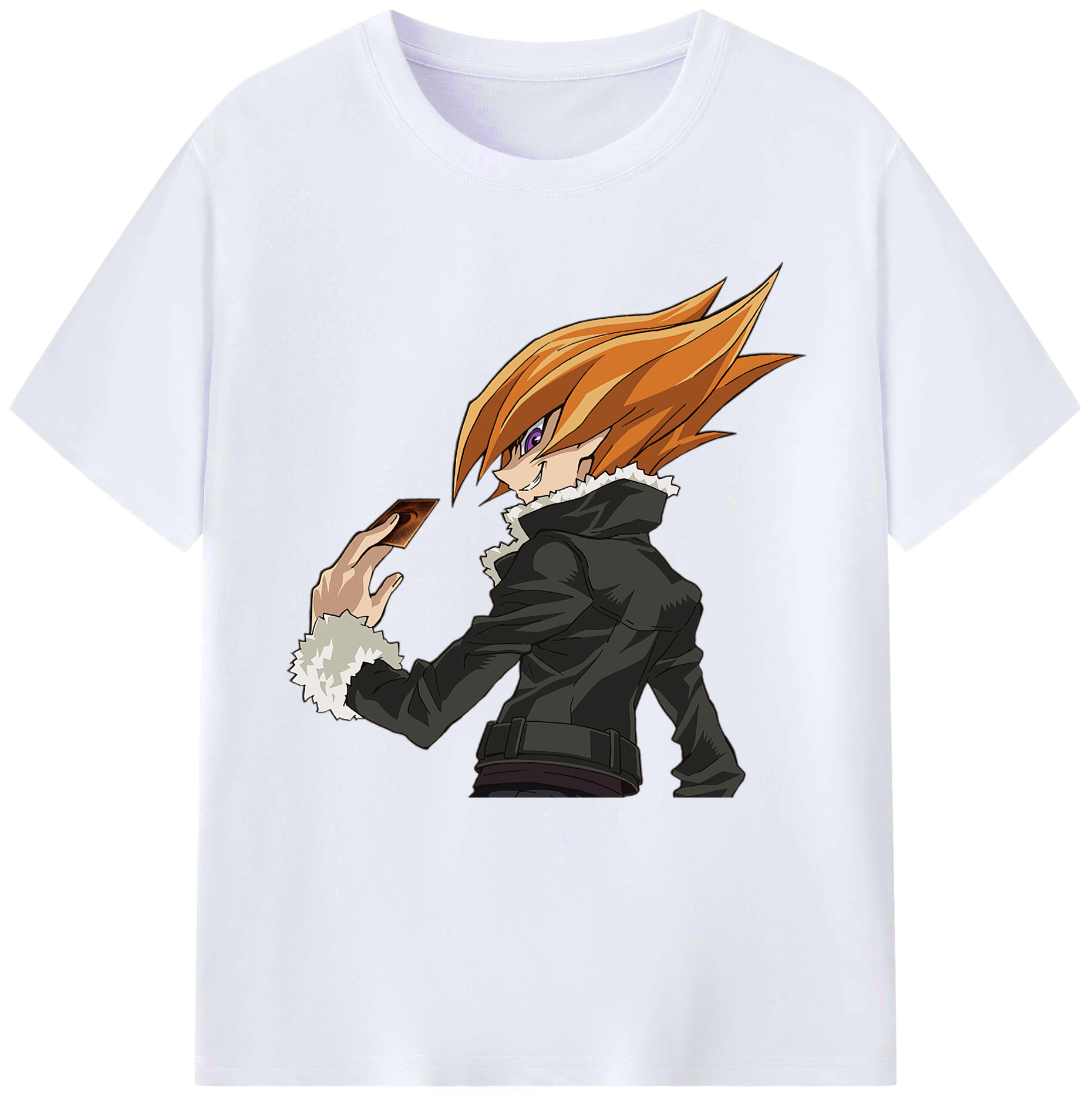 （画像用） 遊☆戯☆王 Yu-Gi-Oh! レディースカジュアルプリントTシャツ（綿100％）