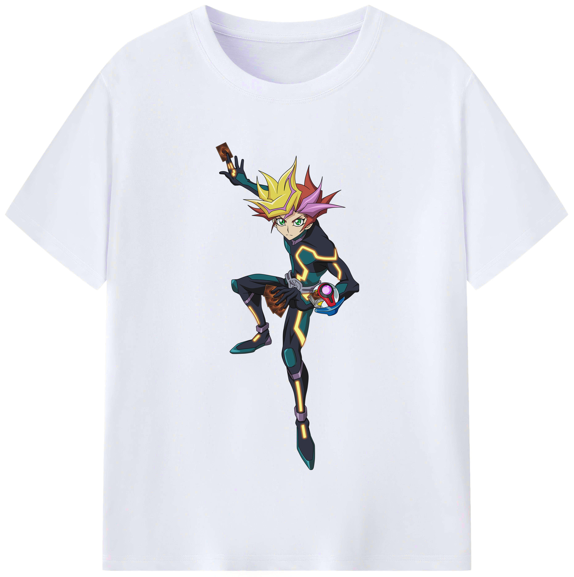 （画像用） 遊☆戯☆王 Yu-Gi-Oh! レディースカジュアルプリントTシャツ（綿100％）