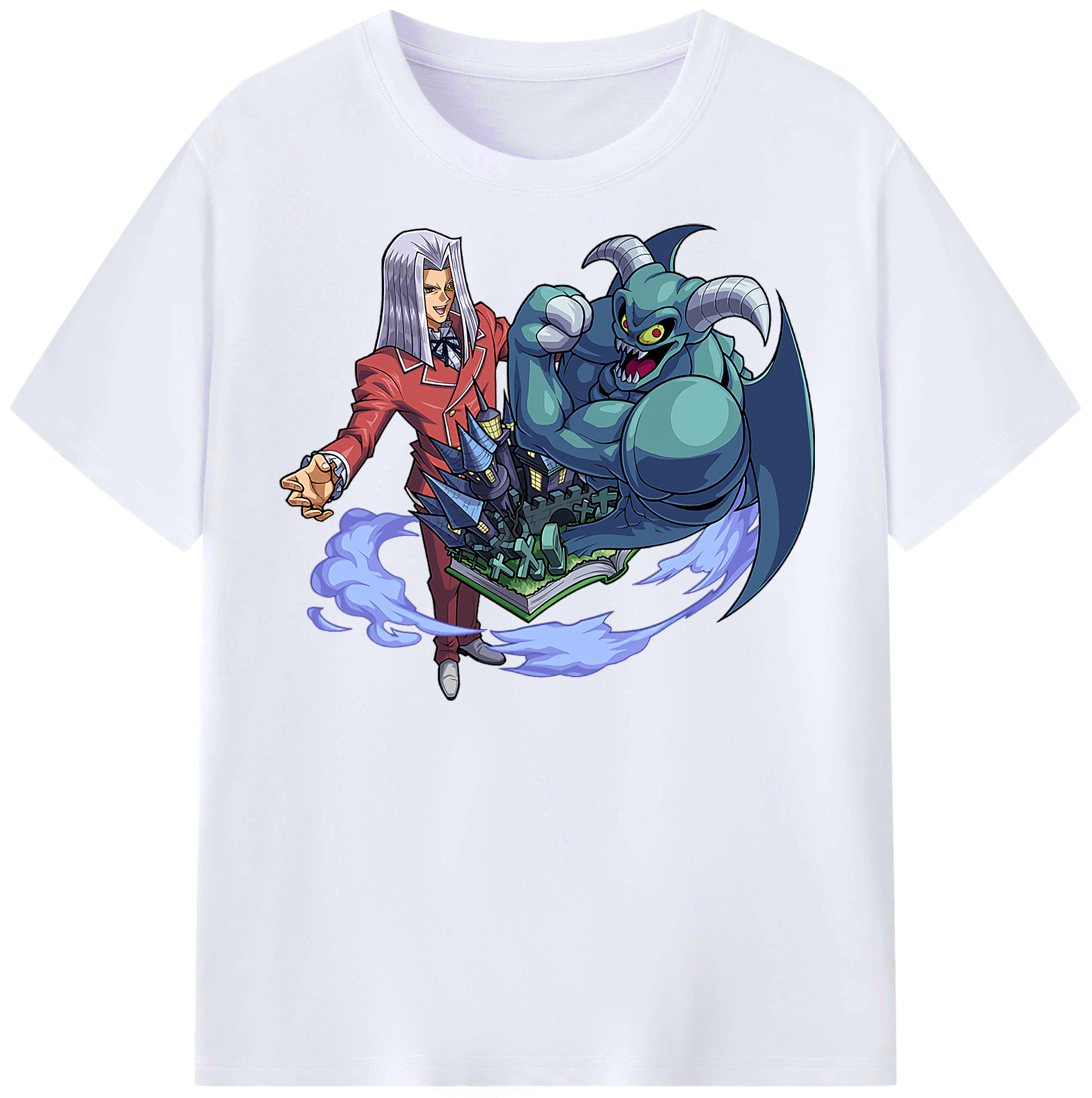 （画像用） 遊☆戯☆王 Yu-Gi-Oh! レディースカジュアルプリントTシャツ（綿100％）