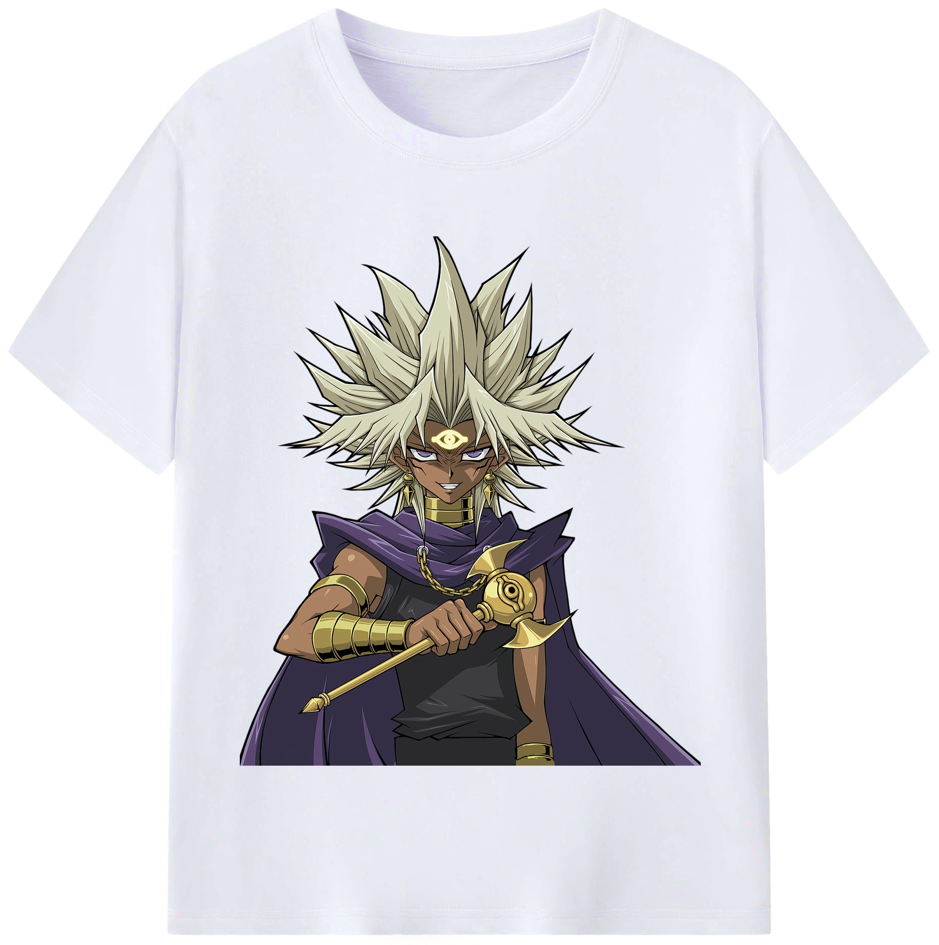 （画像用） 遊☆戯☆王 Yu-Gi-Oh! レディースカジュアルプリントTシャツ（綿100％）