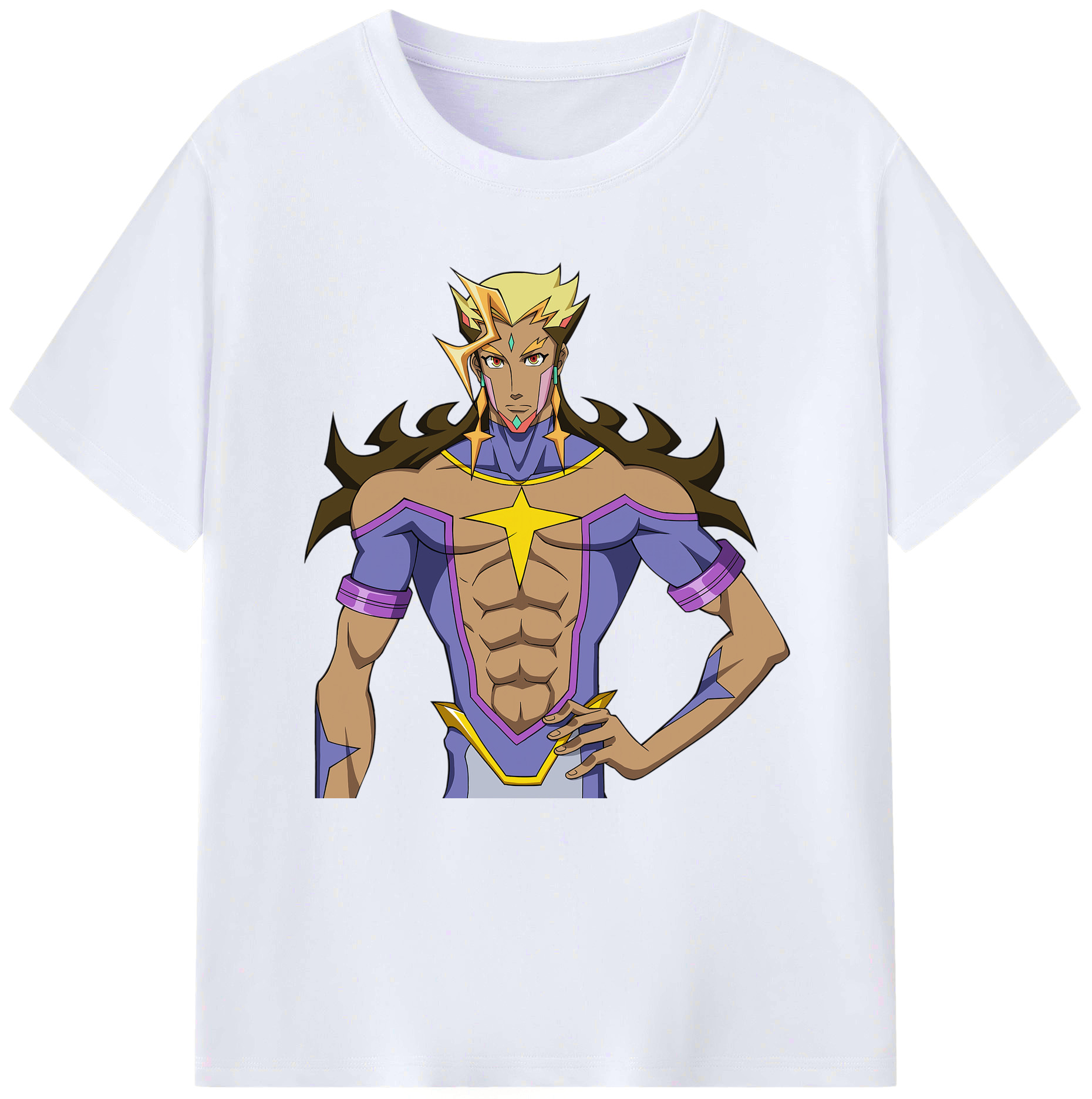 （画像用） 遊☆戯☆王 Yu-Gi-Oh! レディースカジュアルプリントTシャツ（綿100％）
