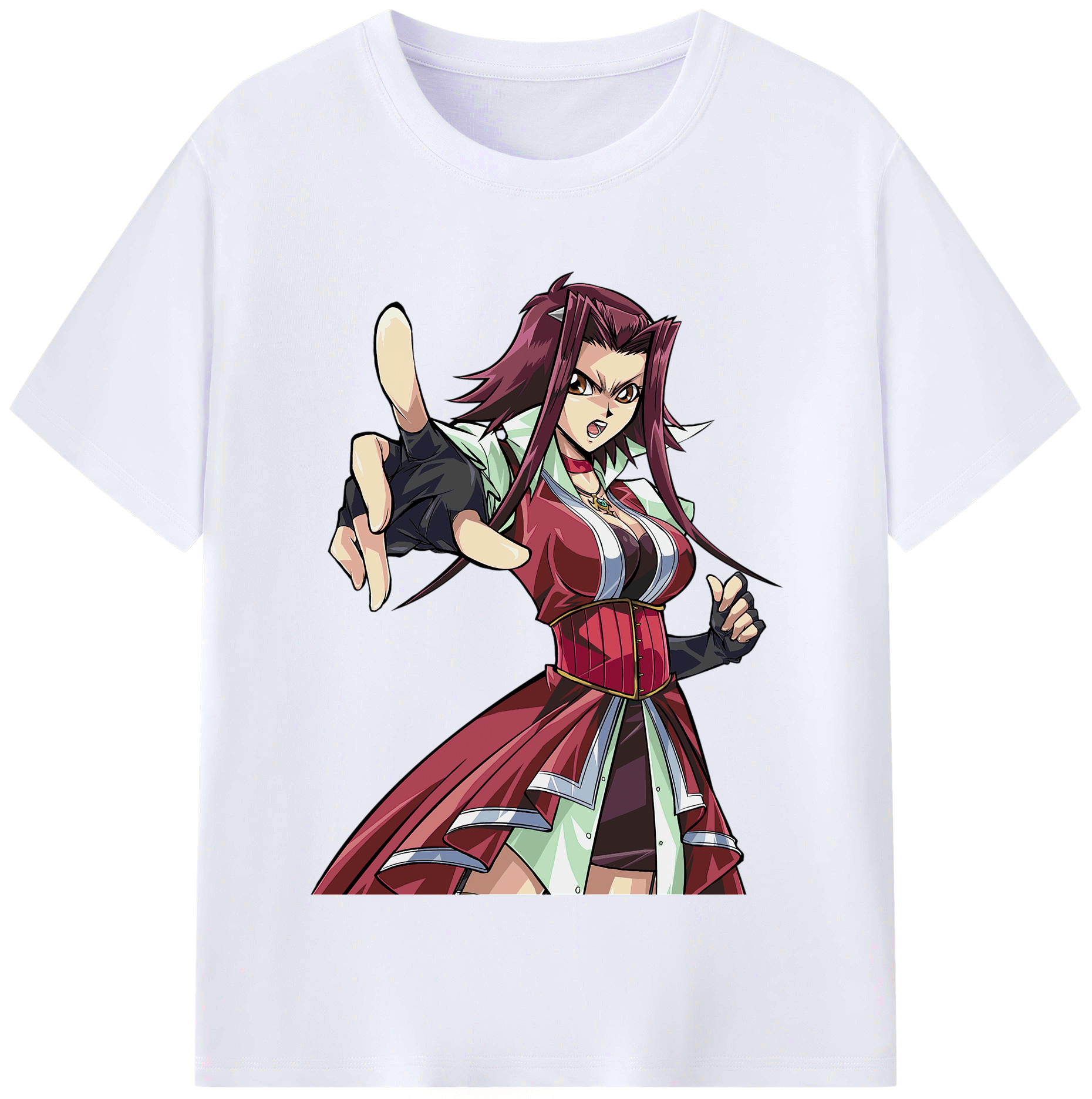 （画像用） 遊☆戯☆王 Yu-Gi-Oh! レディースカジュアルプリントTシャツ（綿100％）