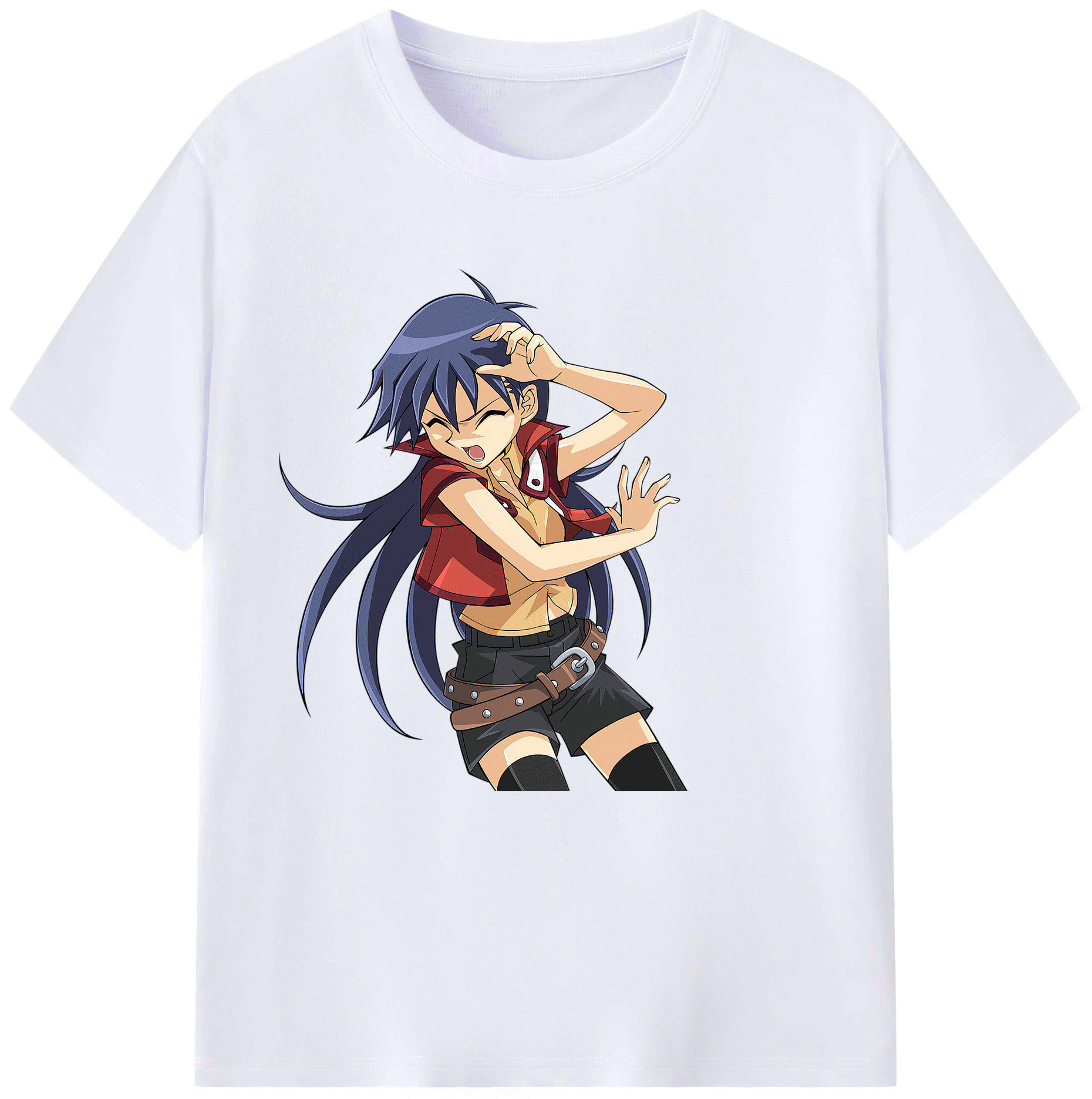 （画像用） 遊☆戯☆王 Yu-Gi-Oh! レディースカジュアルプリントTシャツ（綿100％）