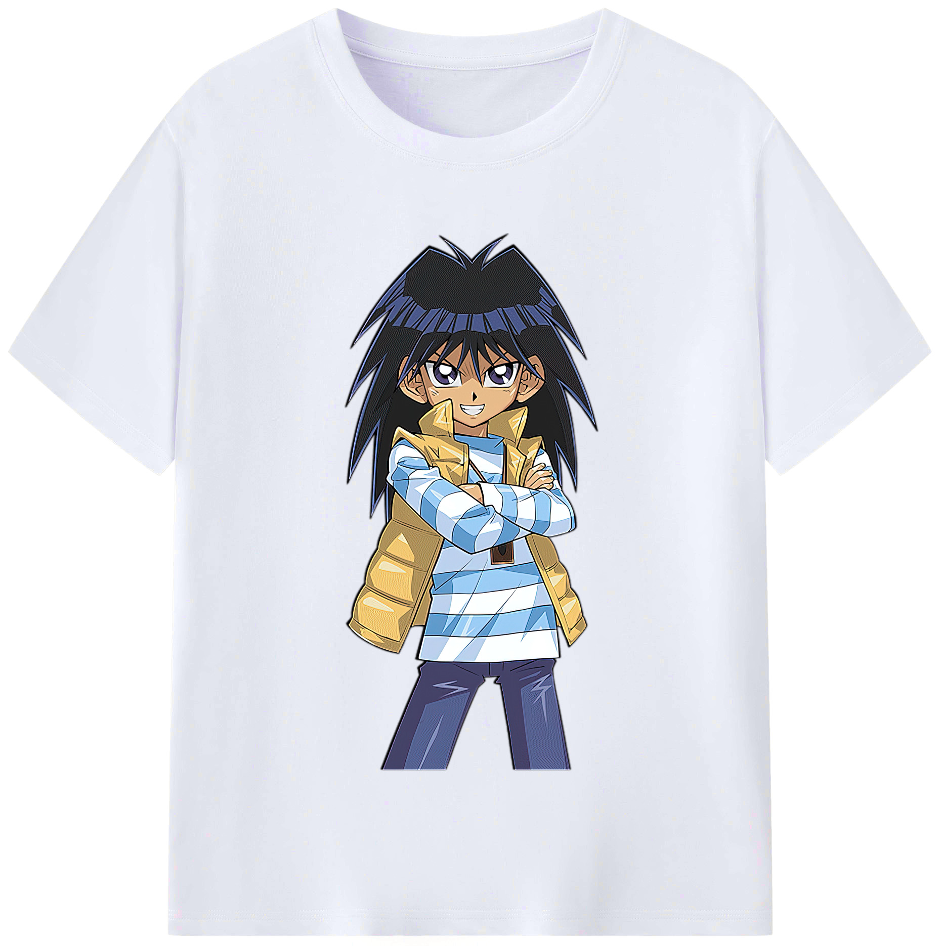 （画像用） 遊☆戯☆王 Yu-Gi-Oh! レディースカジュアルプリントTシャツ（綿100％）