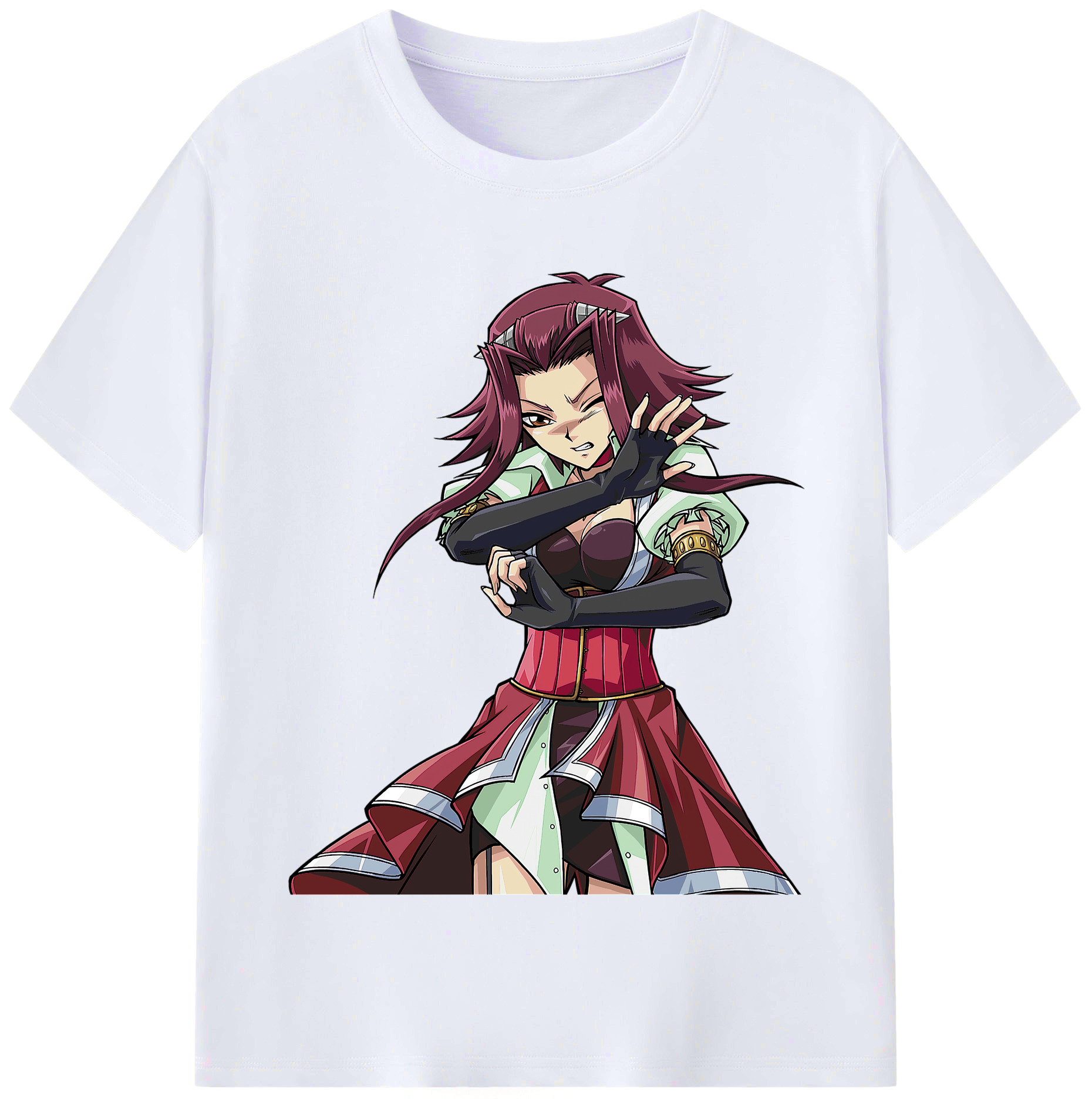 （画像用） 遊☆戯☆王 Yu-Gi-Oh! レディースカジュアルプリントTシャツ（綿100％）