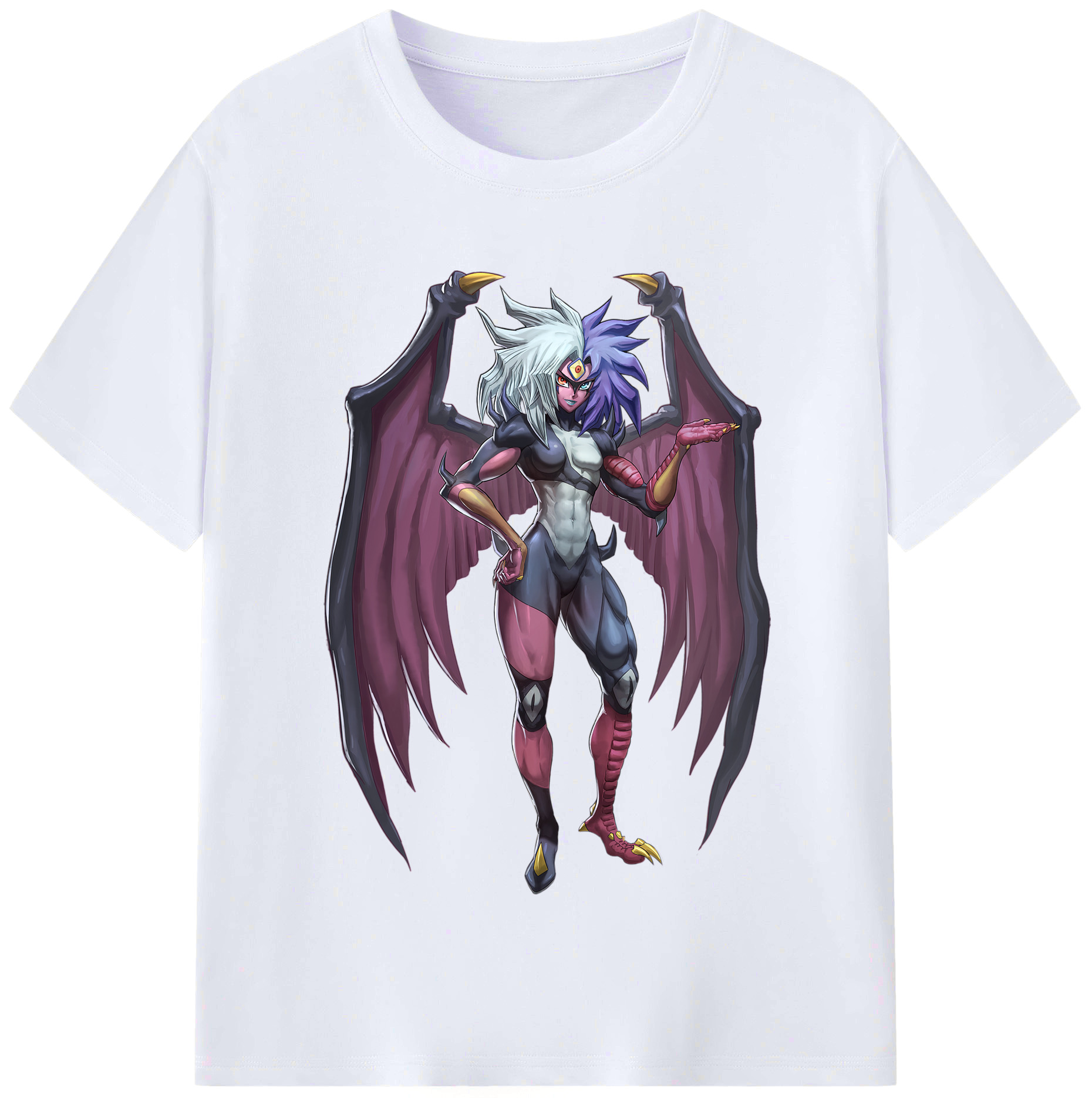 （画像用） 遊☆戯☆王 Yu-Gi-Oh! レディースカジュアルプリントTシャツ（綿100％）