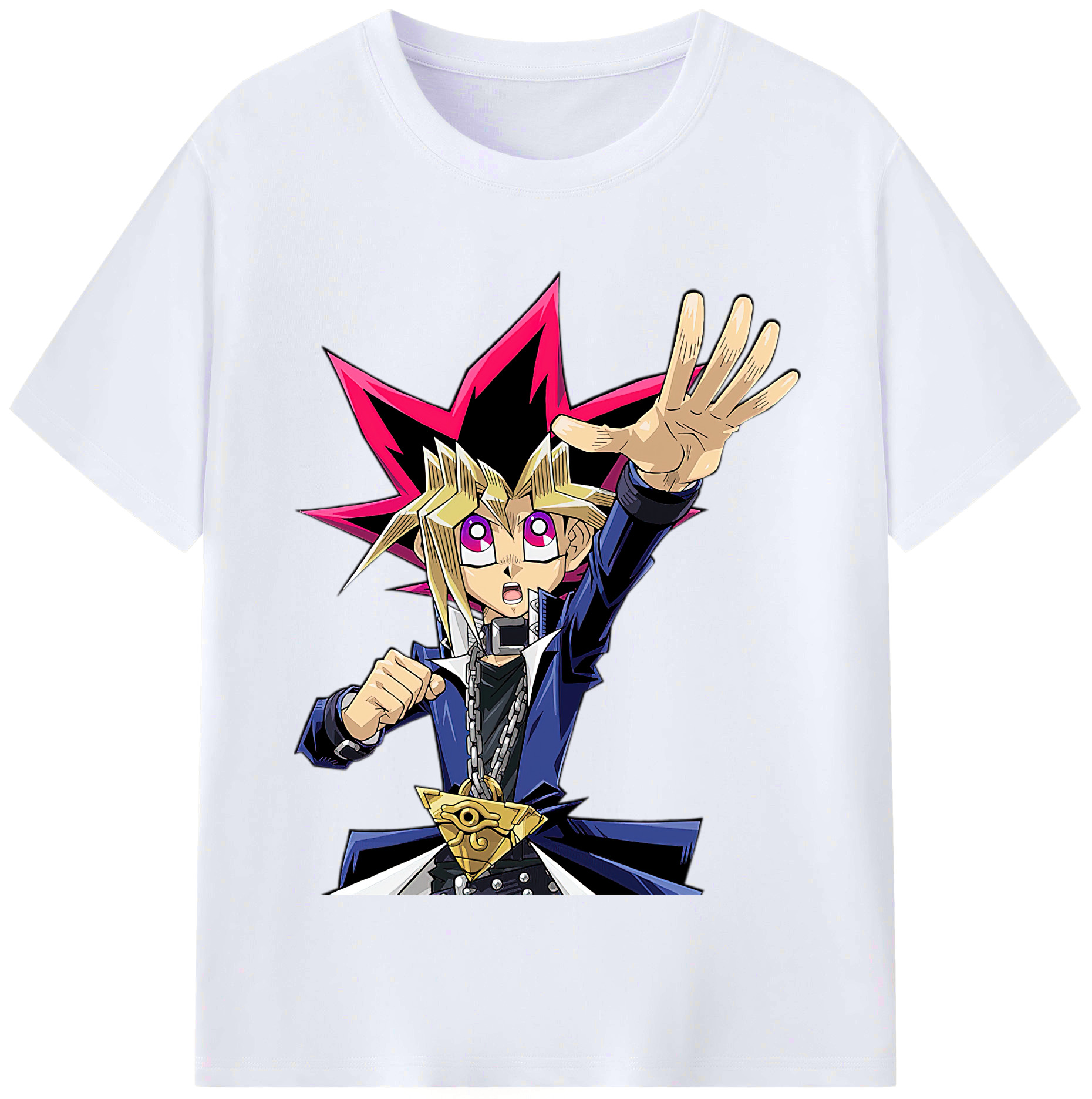 （画像用） 遊☆戯☆王 Yu-Gi-Oh! レディースカジュアルプリントTシャツ（綿100％）