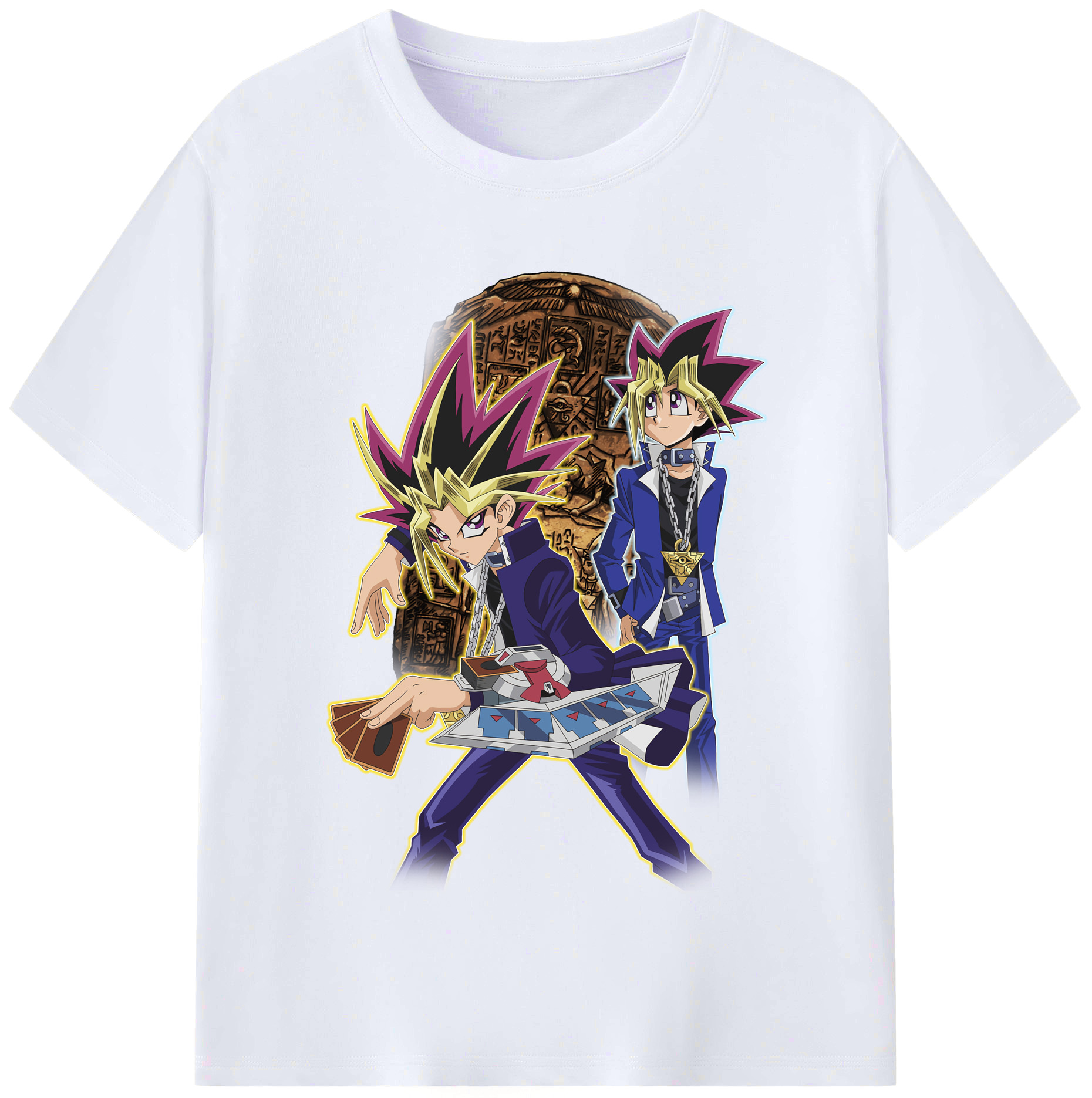 （画像用） 遊☆戯☆王 Yu-Gi-Oh! レディースカジュアルプリントTシャツ（綿100％）