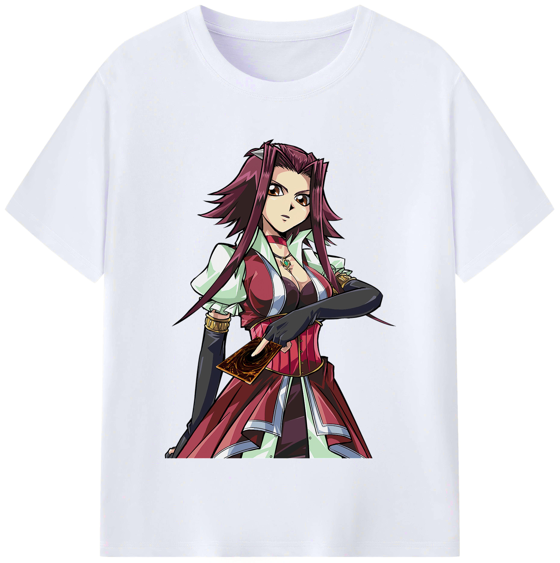 （画像用） 遊☆戯☆王 Yu-Gi-Oh! レディースカジュアルプリントTシャツ（綿100％）