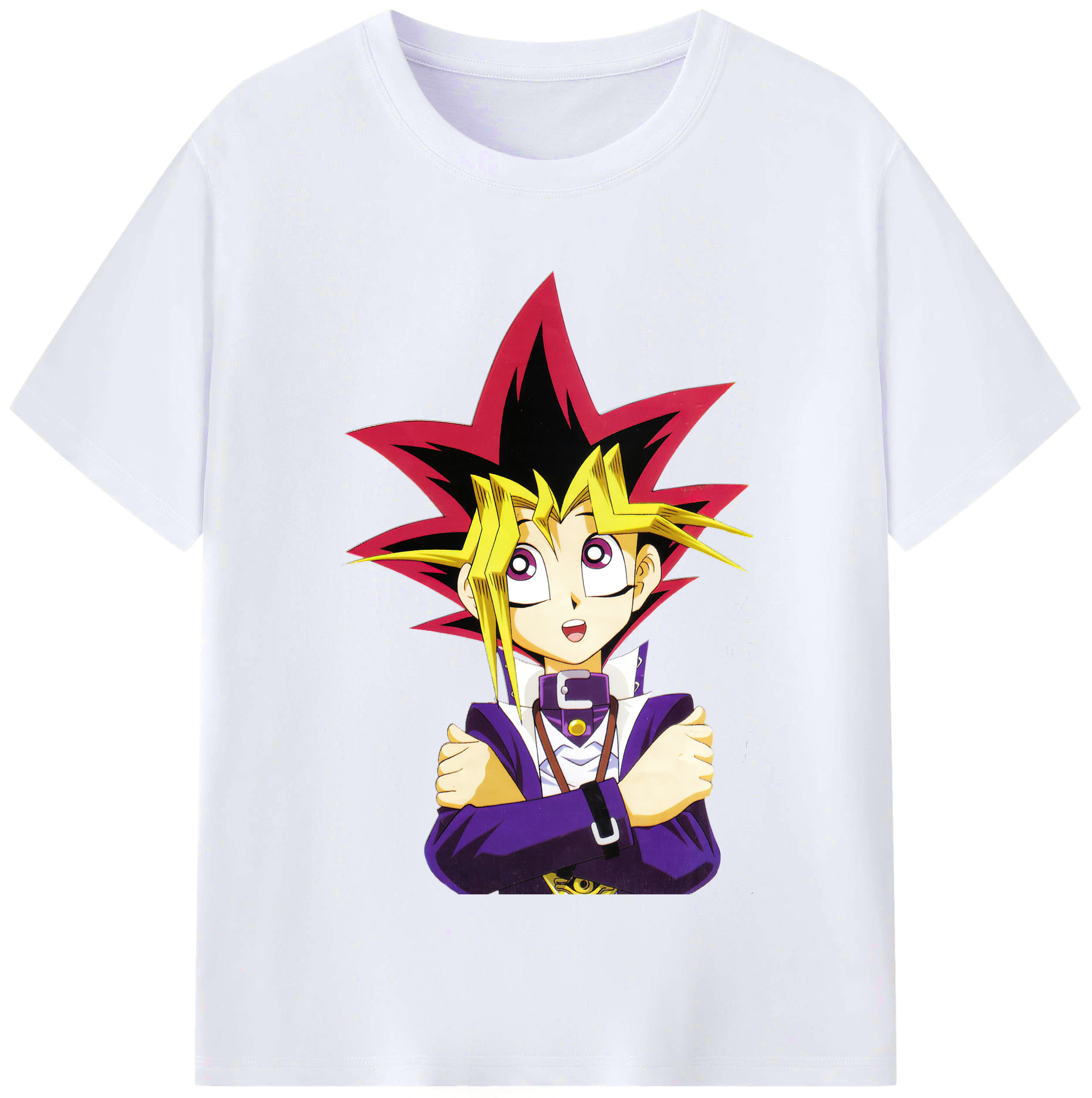 （画像用） 遊☆戯☆王 Yu-Gi-Oh! レディースカジュアルプリントTシャツ（綿100％）