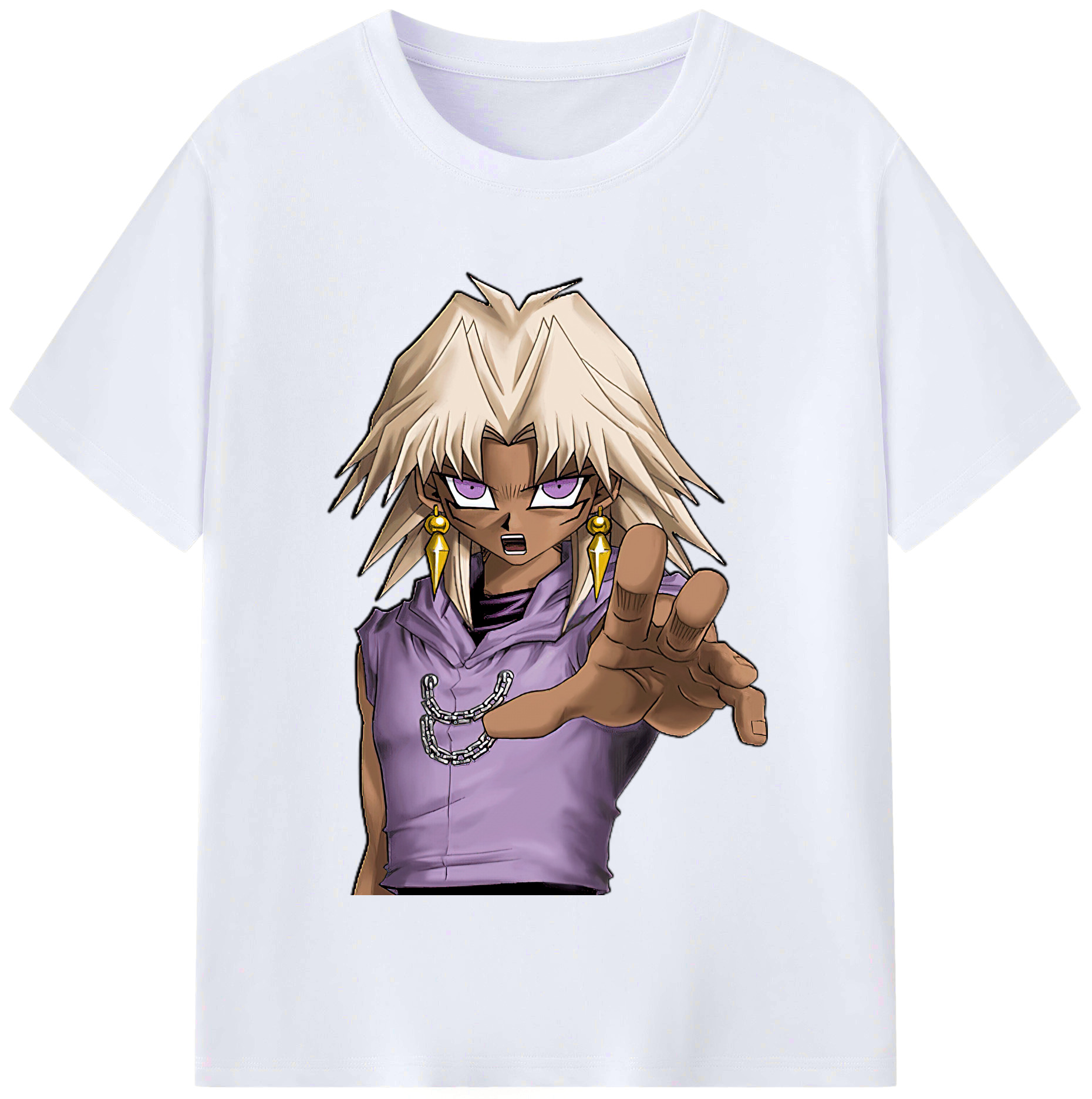 （画像用） 遊☆戯☆王 Yu-Gi-Oh! レディースカジュアルプリントTシャツ（綿100％）