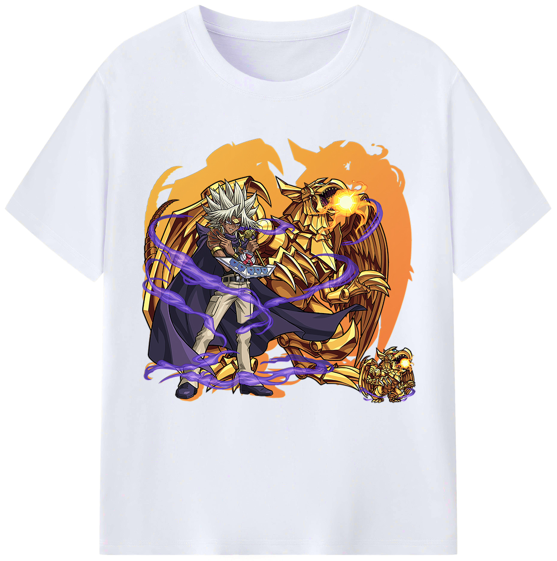 （画像用） 遊☆戯☆王 Yu-Gi-Oh! レディースカジュアルプリントTシャツ（綿100％）