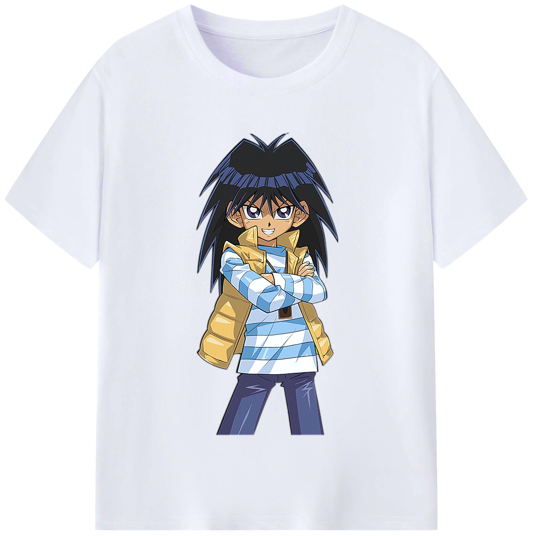 （画像用） 遊☆戯☆王 Yu-Gi-Oh! レディースカジュアルプリントTシャツ（綿100％）